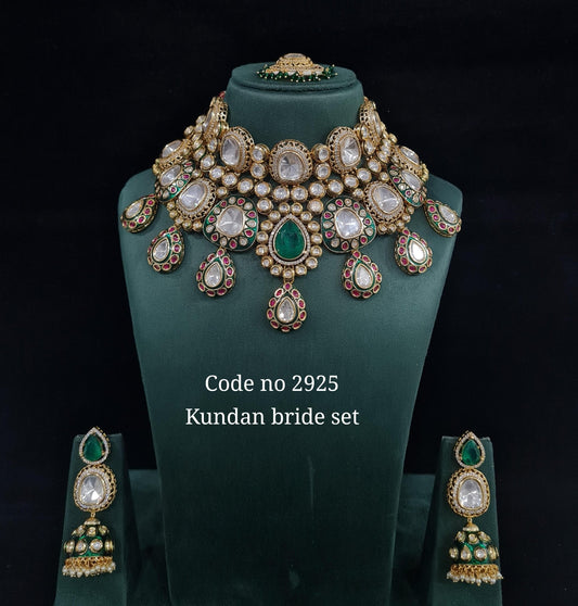 Kundan Bride Set 00988 - KRISHNA'S SWETA JEWELLERY