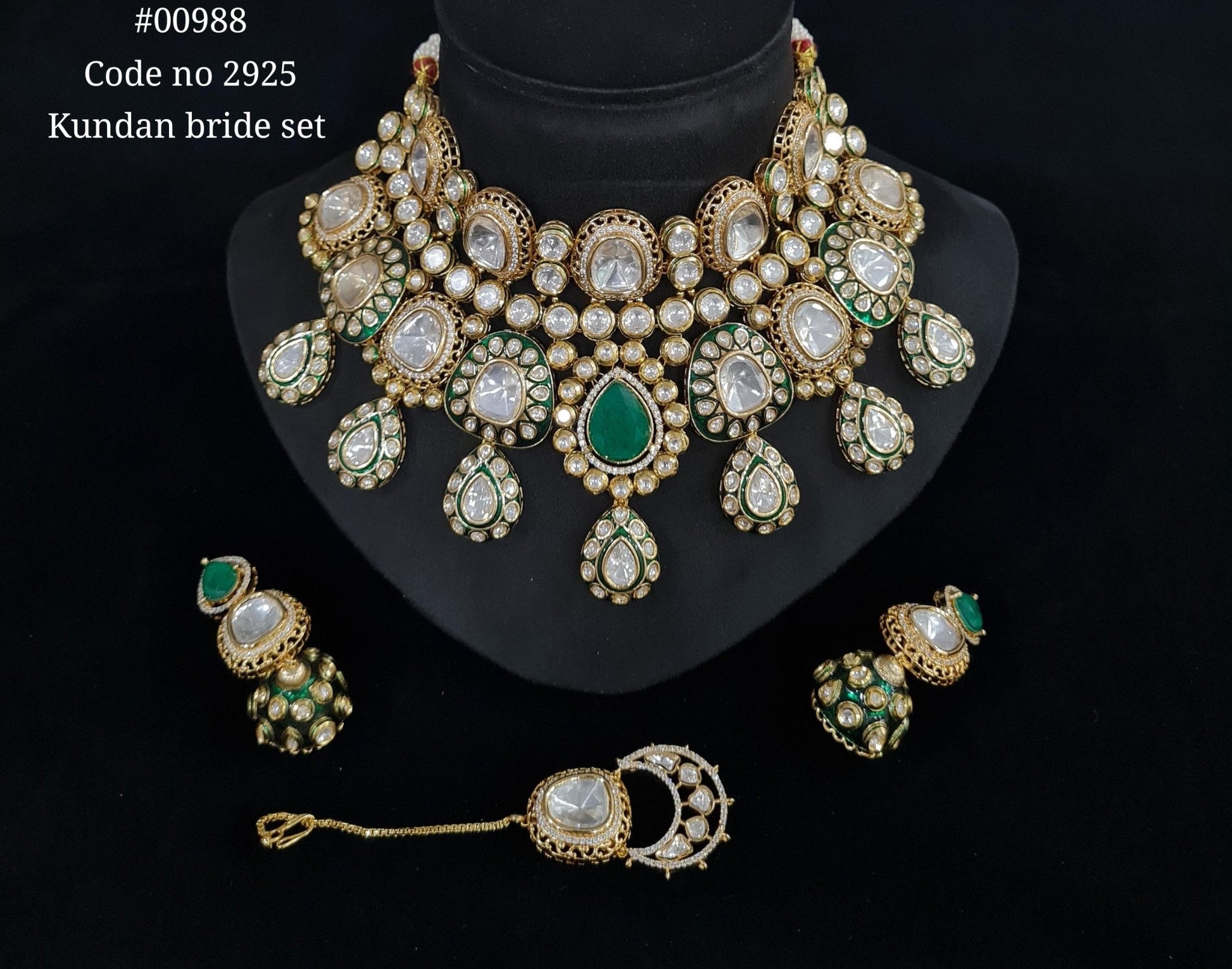 Kundan Bride Set 00988 - KRISHNA'S SWETA JEWELLERY