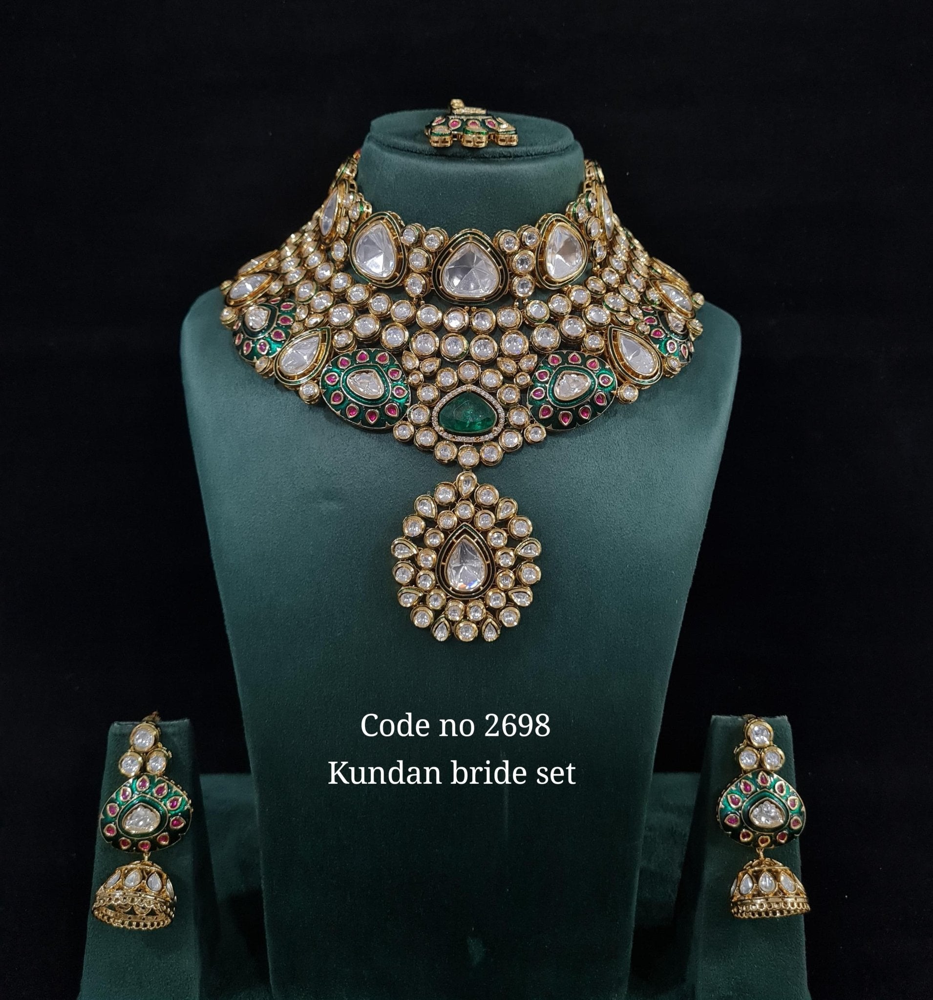 Kundan Bride Set 00991 - KRISHNA'S SWETA JEWELLERY