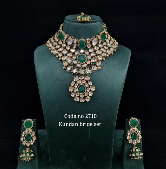 Kundan Bride Set 01078 - KRISHNA'S SWETA JEWELLERY