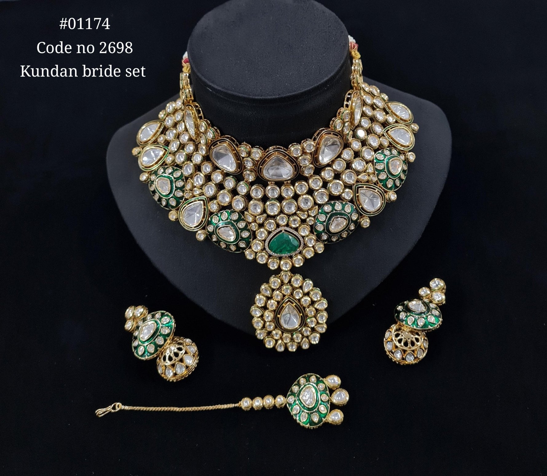 Kundan Bride set 01174 - KRISHNA'S SWETA JEWELLERY