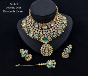Kundan Bride set 01174 - KRISHNA'S SWETA JEWELLERY