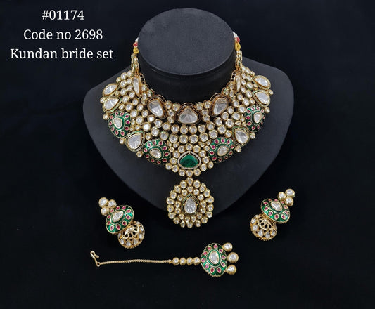 Kundan Bride set 01174 - KRISHNA'S SWETA JEWELLERY