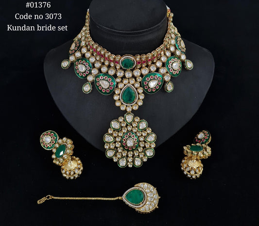 Kundan Bride set 01376 - KRISHNA'S SWETA JEWELLERY