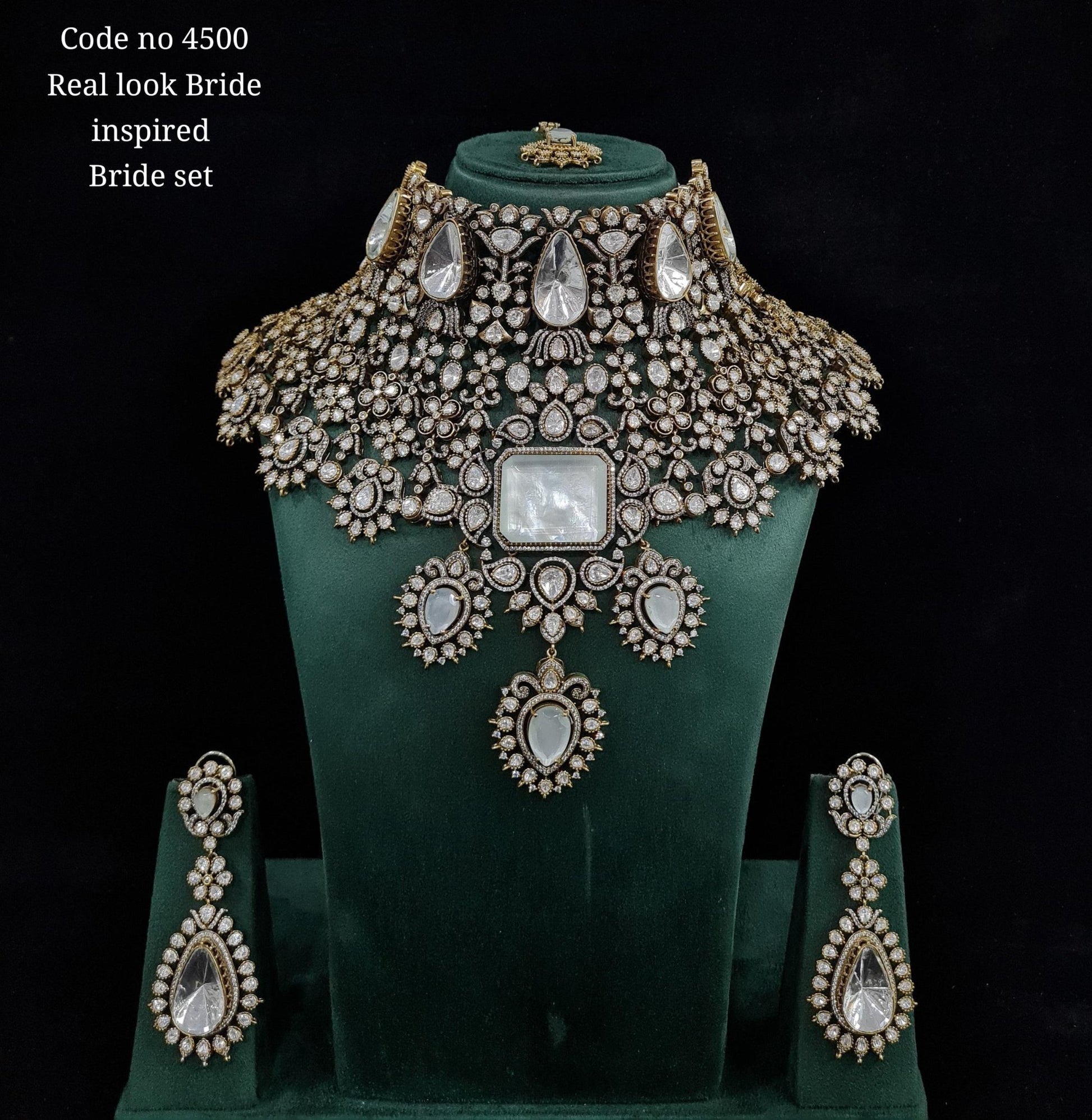Kundan Bride set 01470 - KRISHNA'S SWETA JEWELLERY