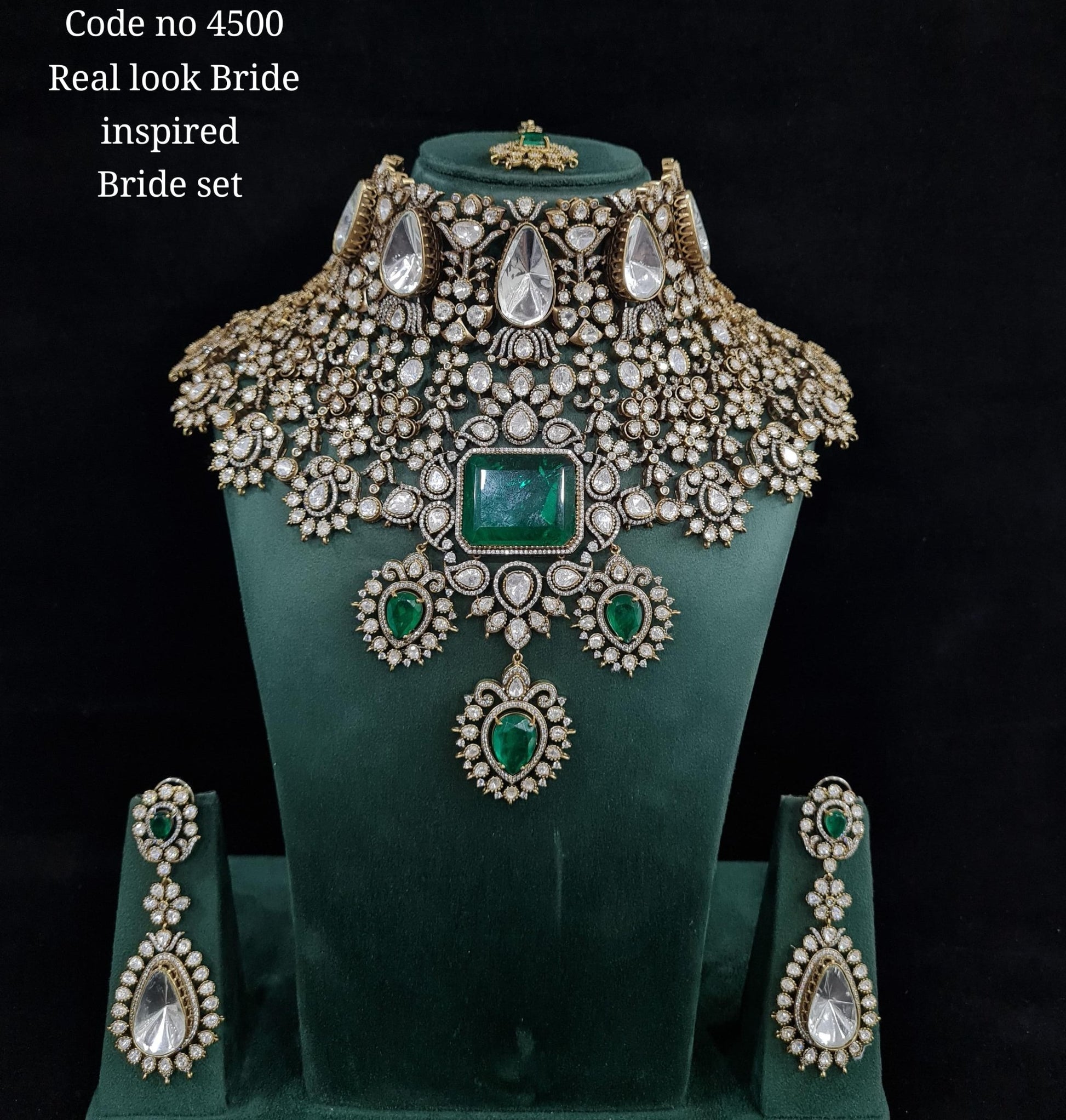 Kundan Bride set 01470 - KRISHNA'S SWETA JEWELLERY