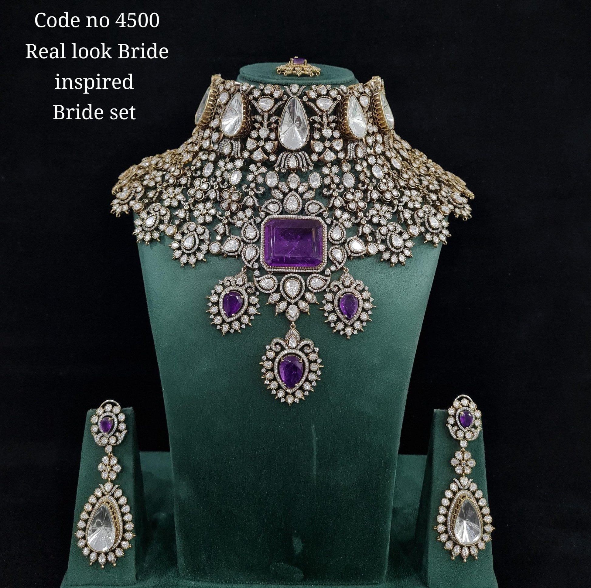 Kundan Bride set 01470 - KRISHNA'S SWETA JEWELLERY
