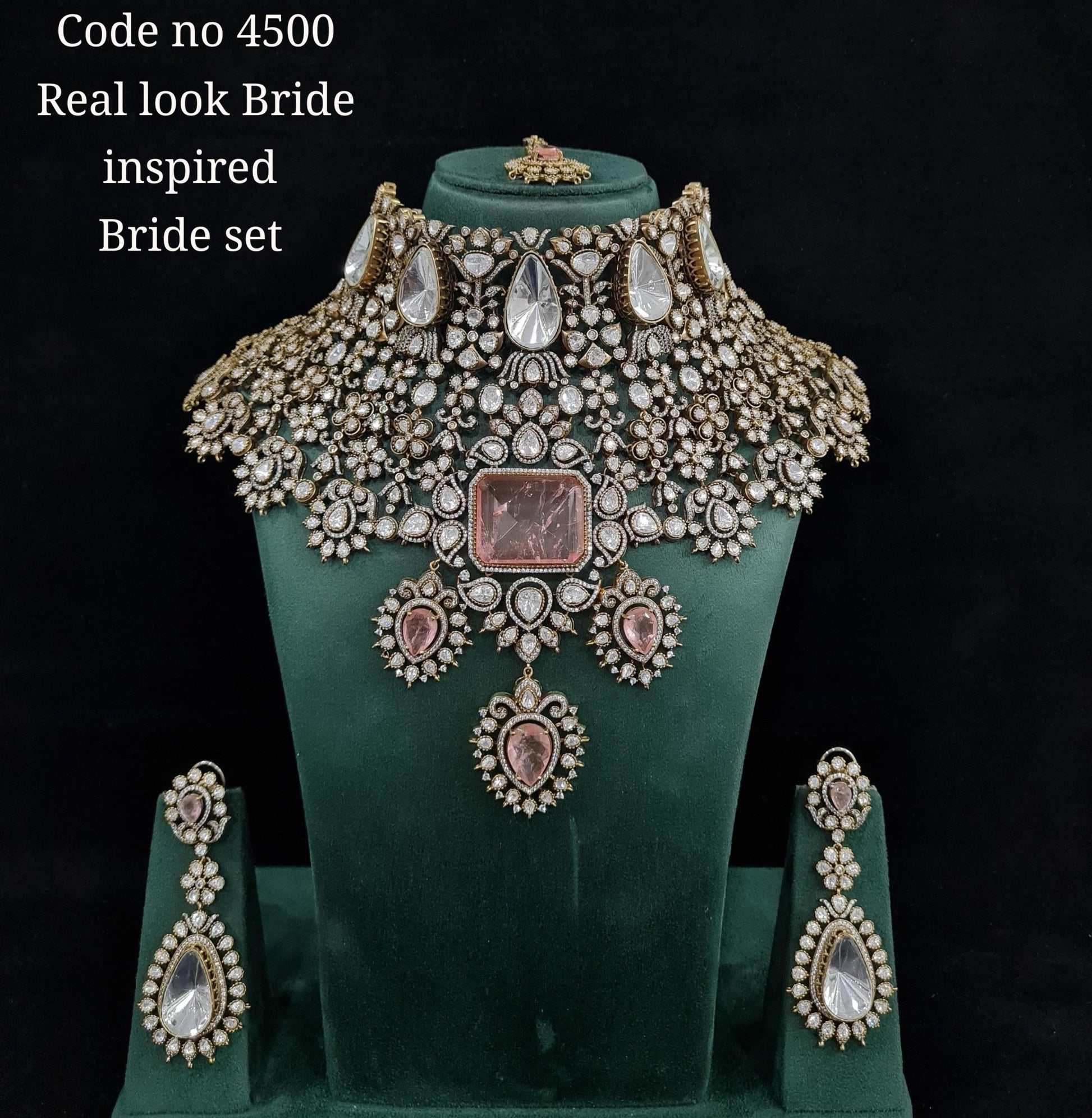 Kundan Bride set 01470 - KRISHNA'S SWETA JEWELLERY