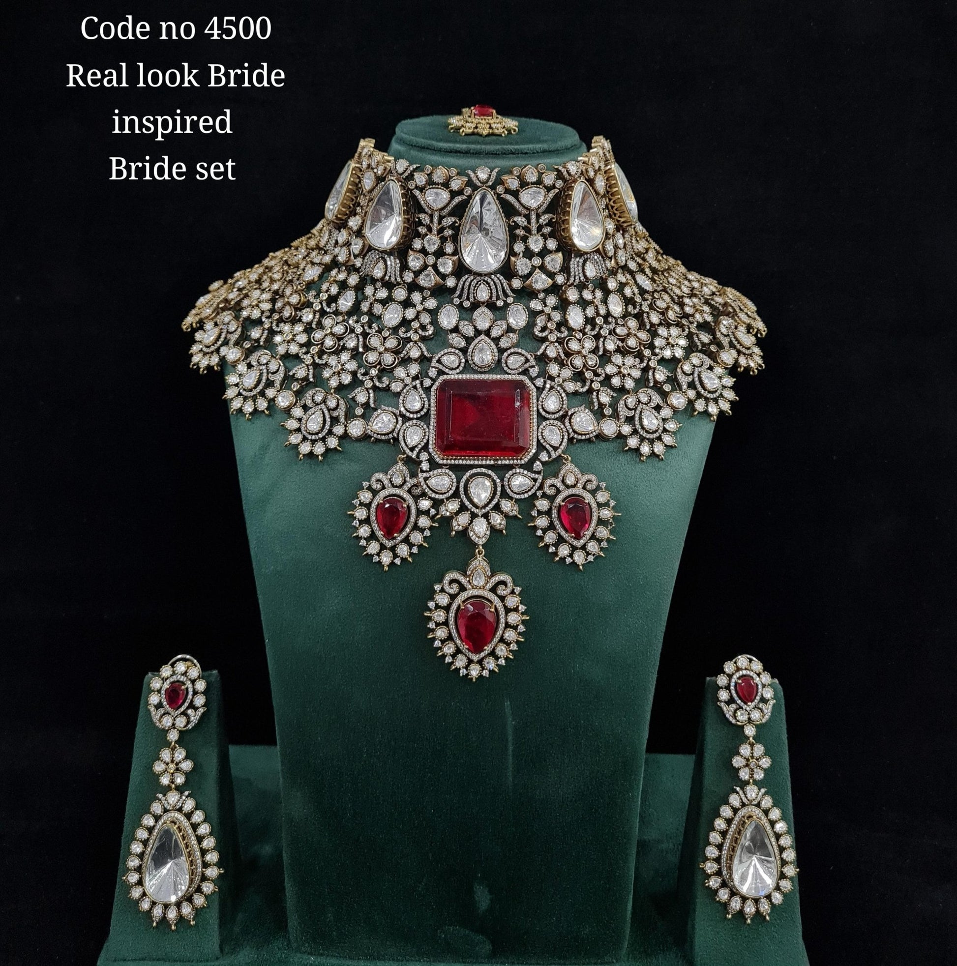 Kundan Bride set 01470 - KRISHNA'S SWETA JEWELLERY