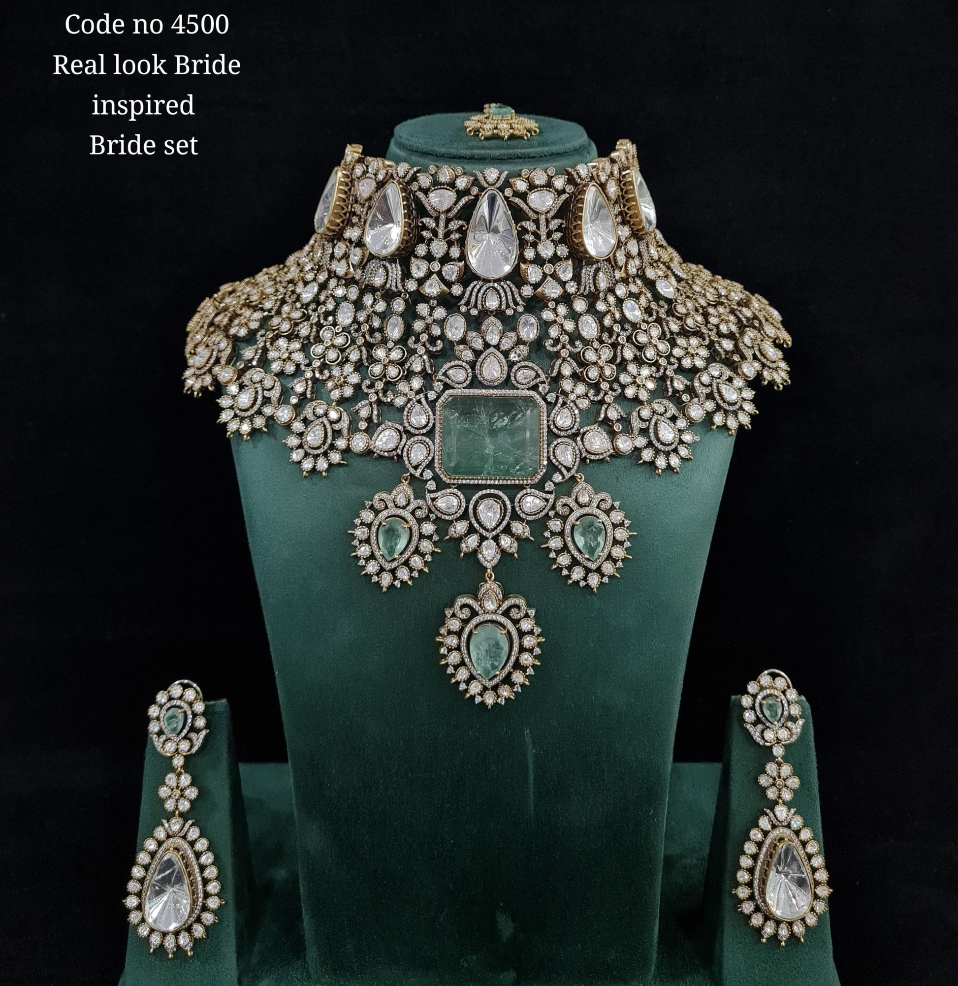 Kundan Bride set 01470 - KRISHNA'S SWETA JEWELLERY