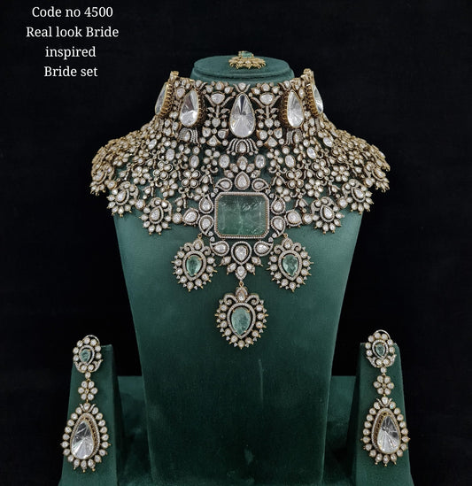 Kundan Bride set 01470 - KRISHNA'S SWETA JEWELLERY