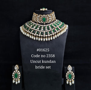 Kundan Bride set 01625 - KRISHNA'S SWETA JEWELLERY