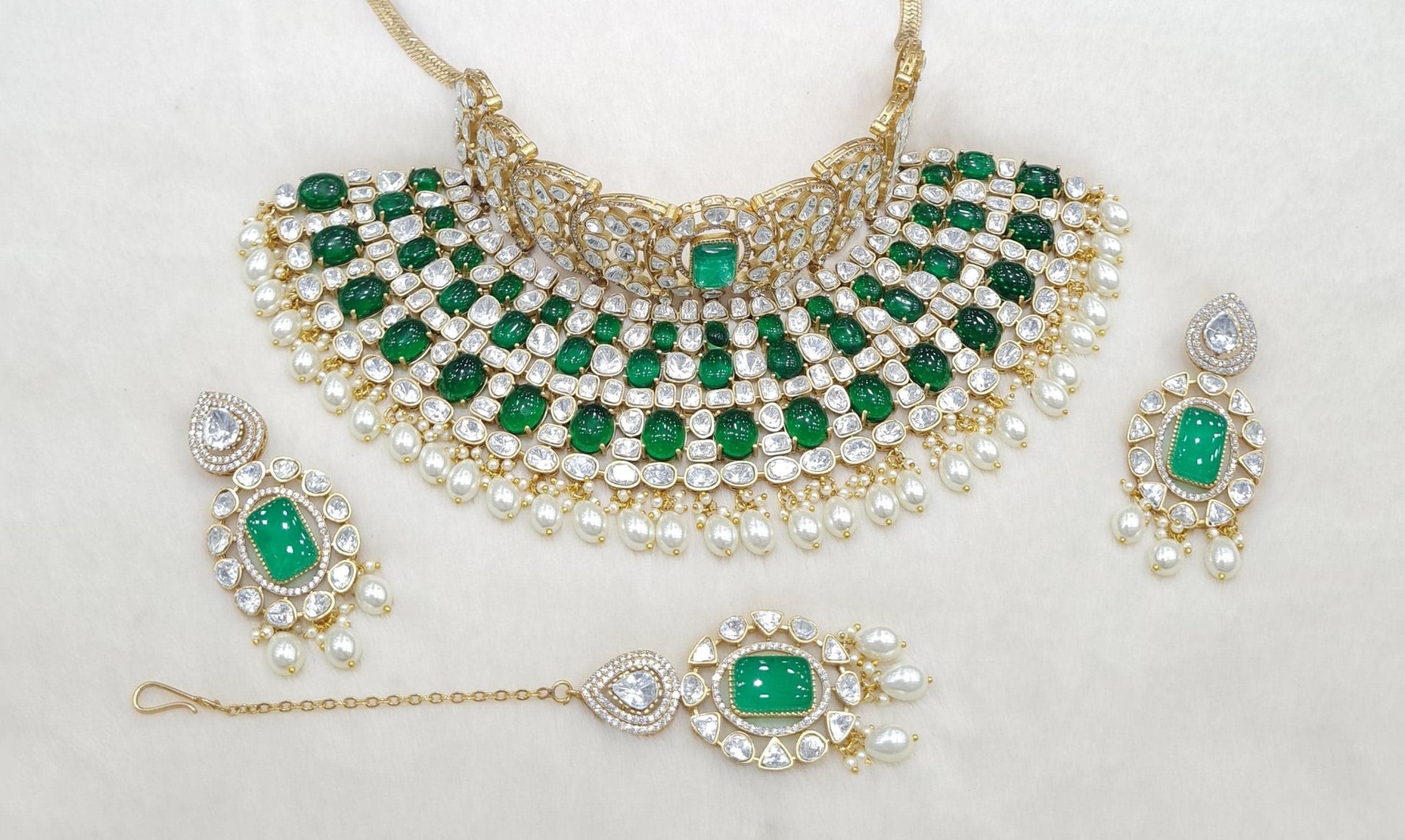 Kundan Bride set 01625 - KRISHNA'S SWETA JEWELLERY