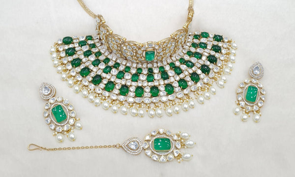 Kundan Bride set 01625 - KRISHNA'S SWETA JEWELLERY