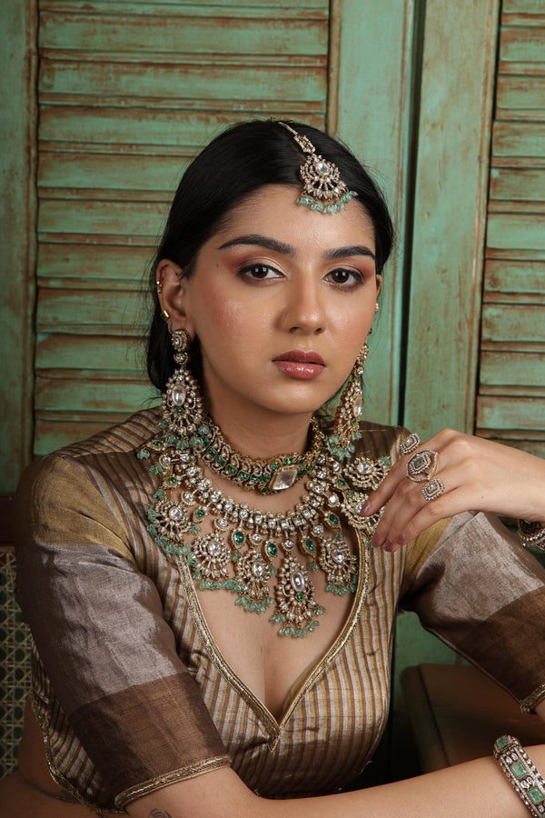 Kundan Bride Set 01638 - KRISHNA'S SWETA JEWELLERY