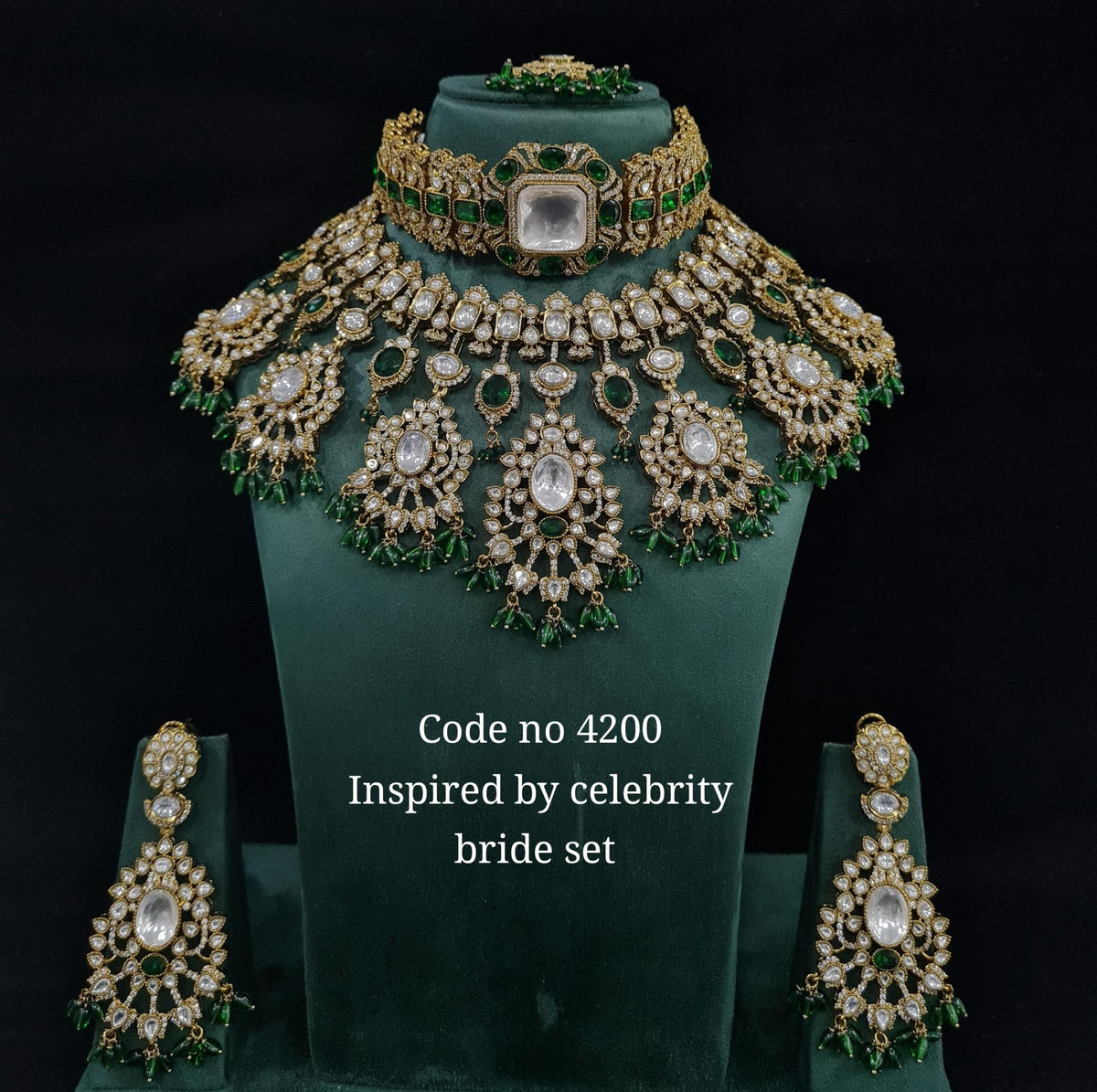 Kundan Bride Set 01638 - KRISHNA'S SWETA JEWELLERY
