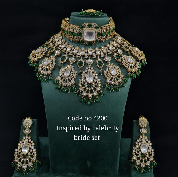 Kundan Bride Set 01638 - KRISHNA'S SWETA JEWELLERY