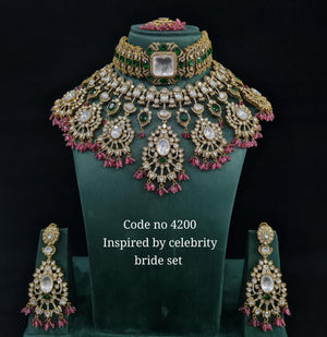 Kundan Bride Set 01638 - KRISHNA'S SWETA JEWELLERY