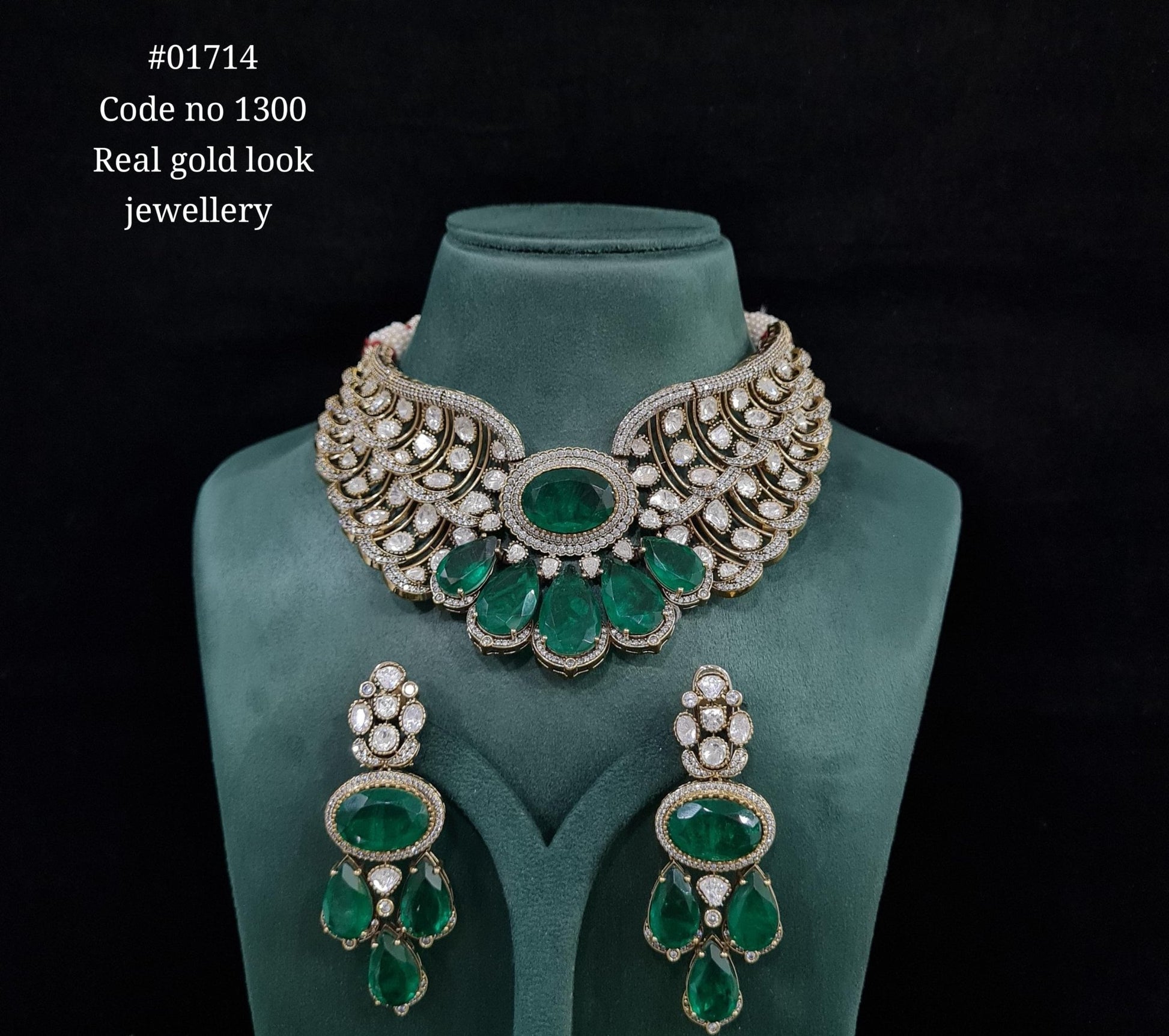 Kundan Bride set 01714 - KRISHNA'S SWETA JEWELLERY