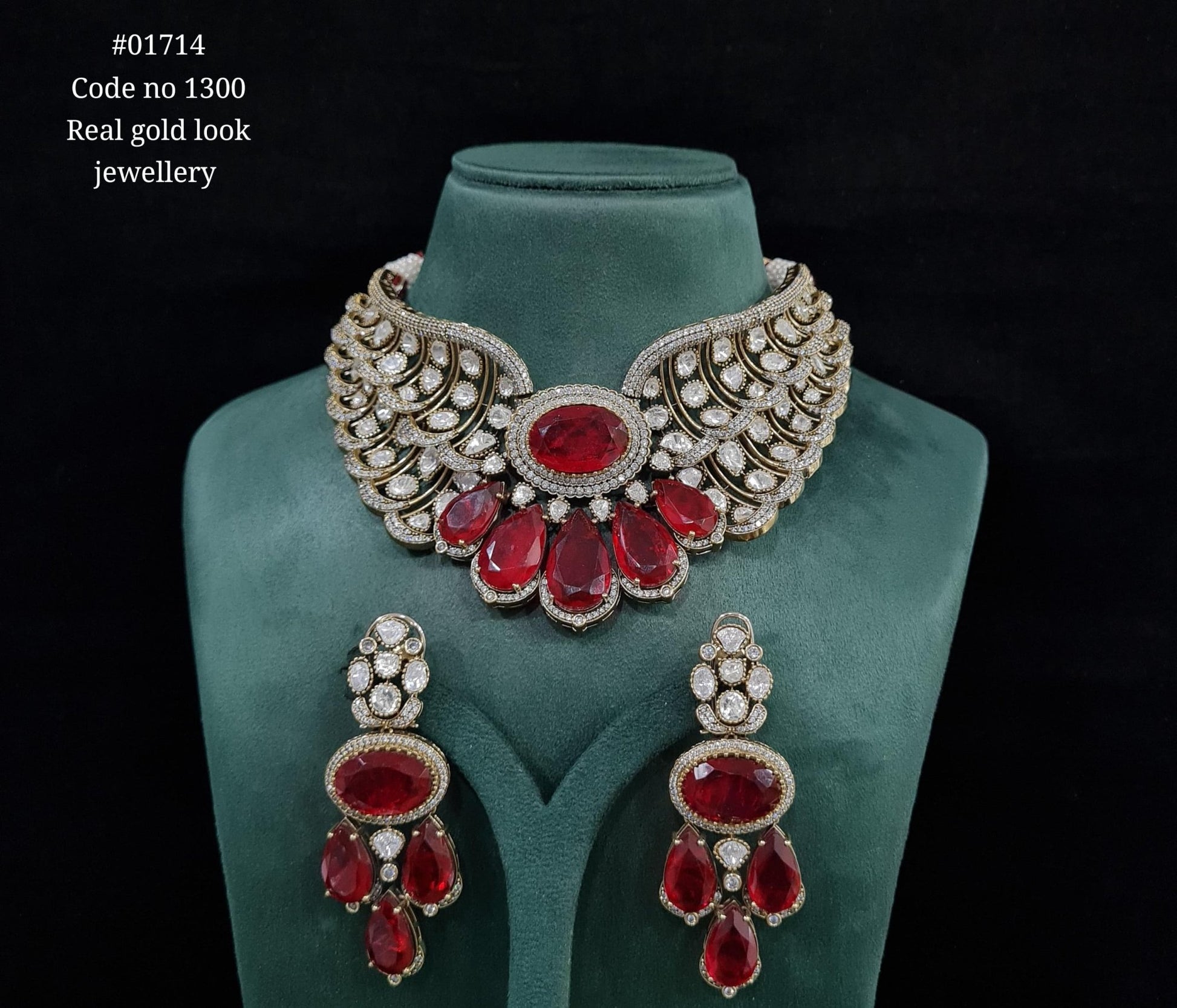Kundan Bride set 01714 - KRISHNA'S SWETA JEWELLERY