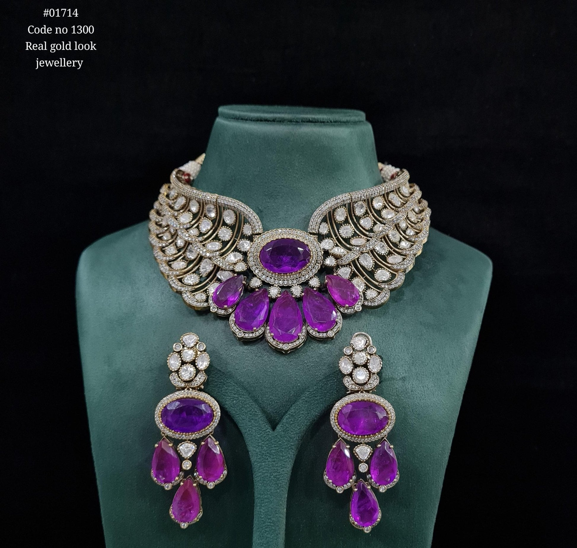 Kundan Bride set 01714 - KRISHNA'S SWETA JEWELLERY