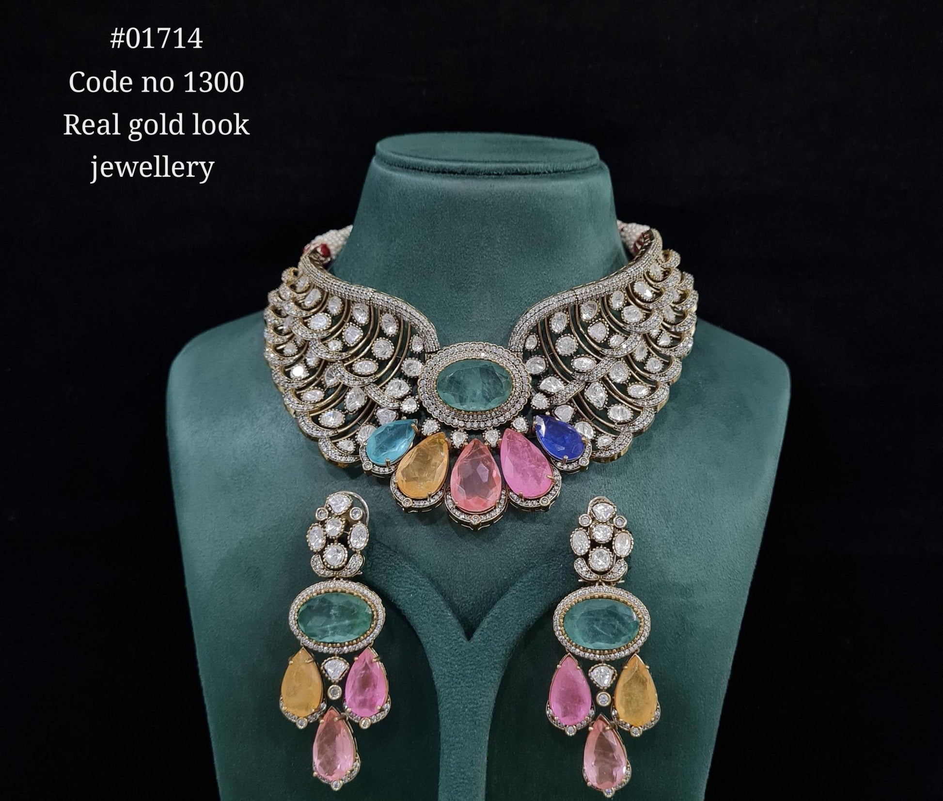 Kundan Bride set 01714 - KRISHNA'S SWETA JEWELLERY