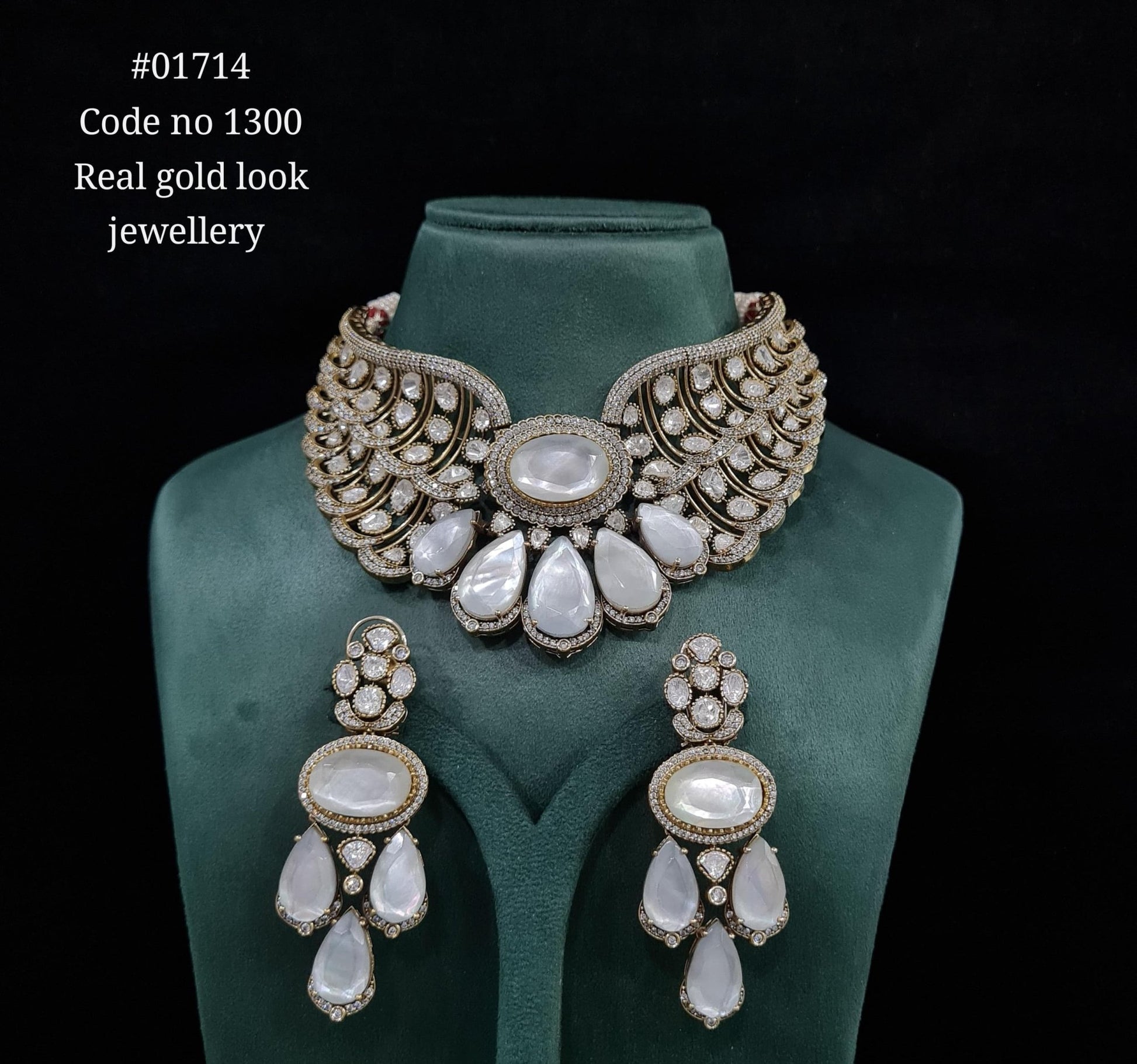 Kundan Bride set 01714 - KRISHNA'S SWETA JEWELLERY