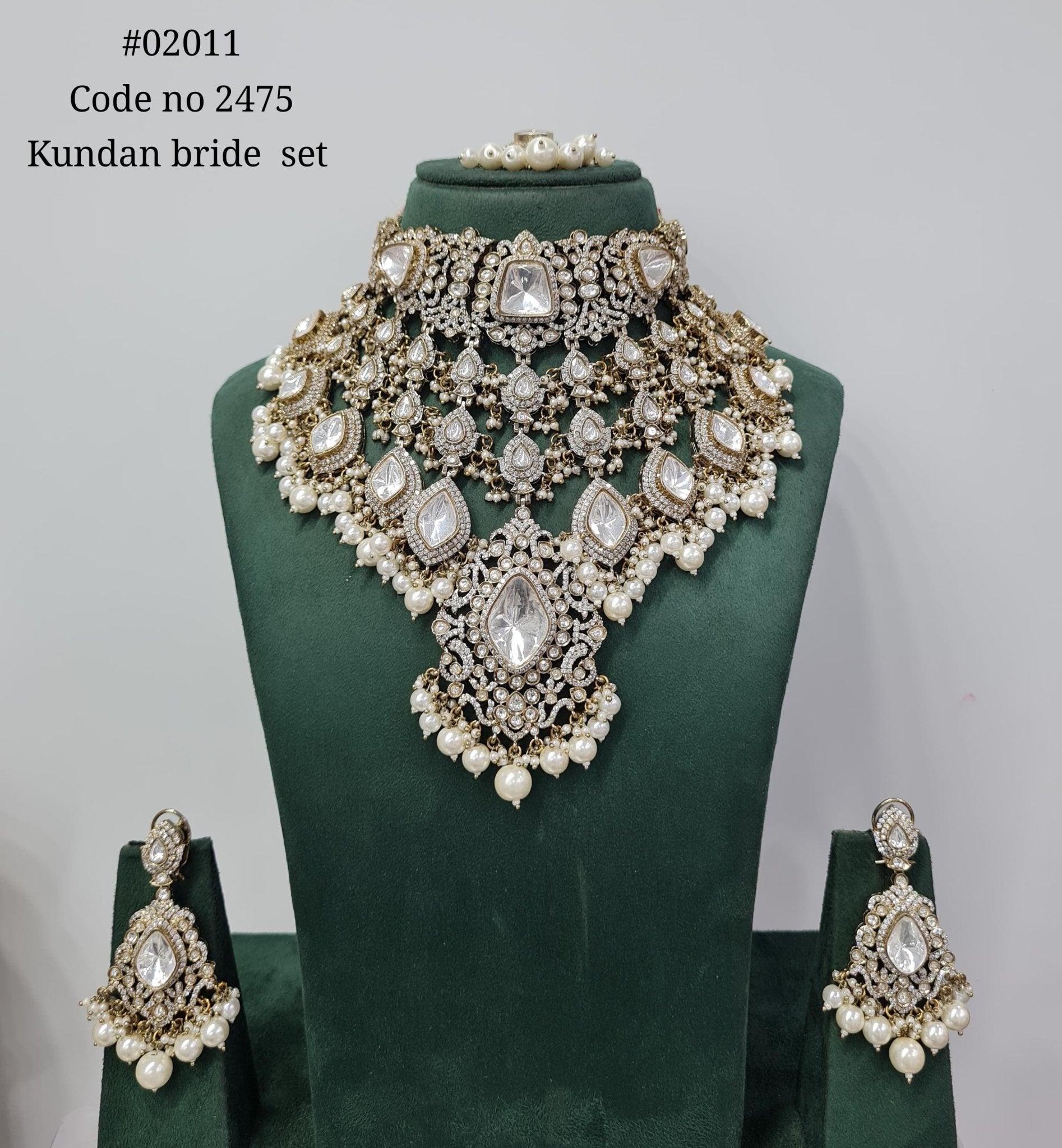 Kundan bride set 02011 - KRISHNA'S SWETA JEWELLERY