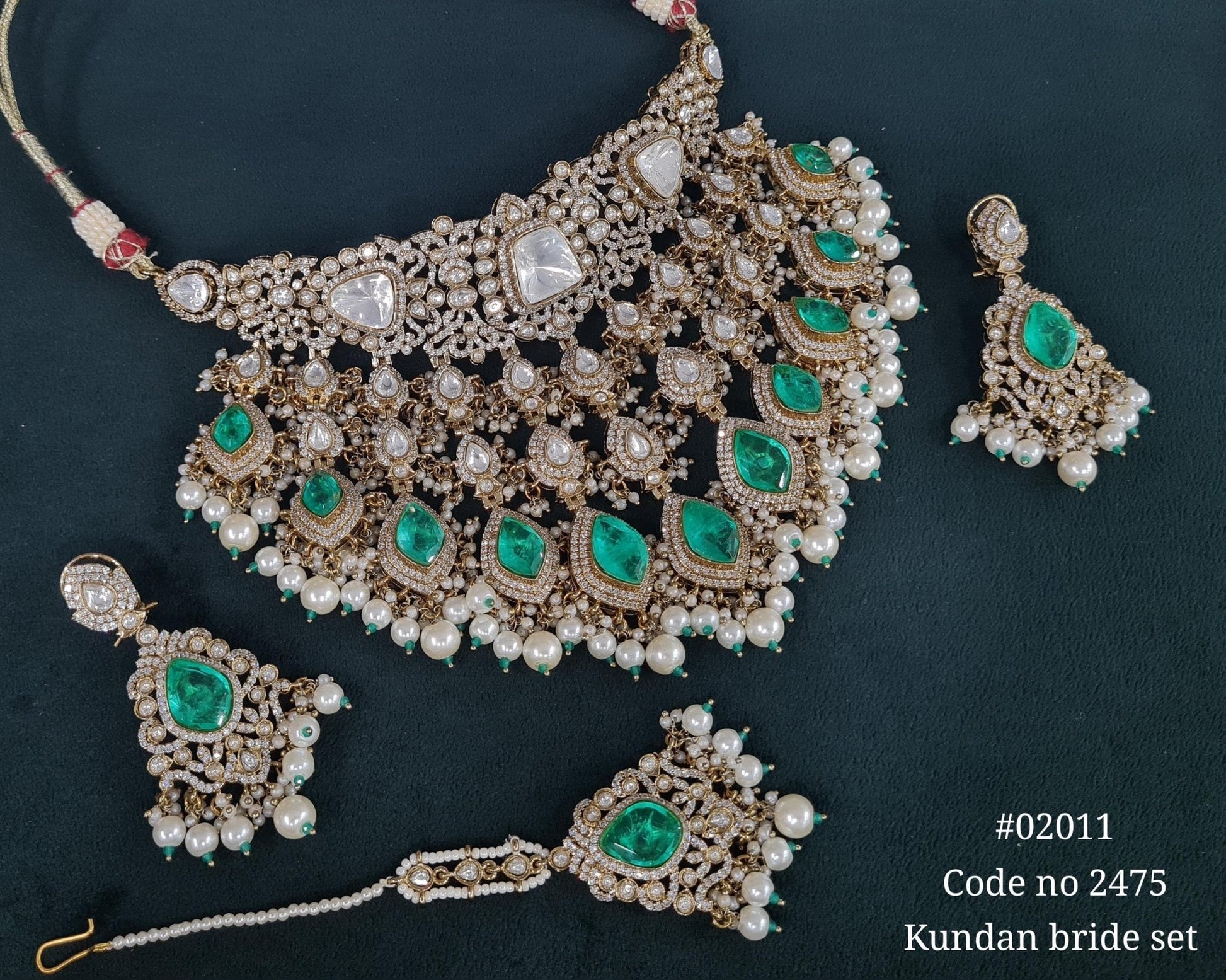 Kundan bride set 02011 - KRISHNA'S SWETA JEWELLERY