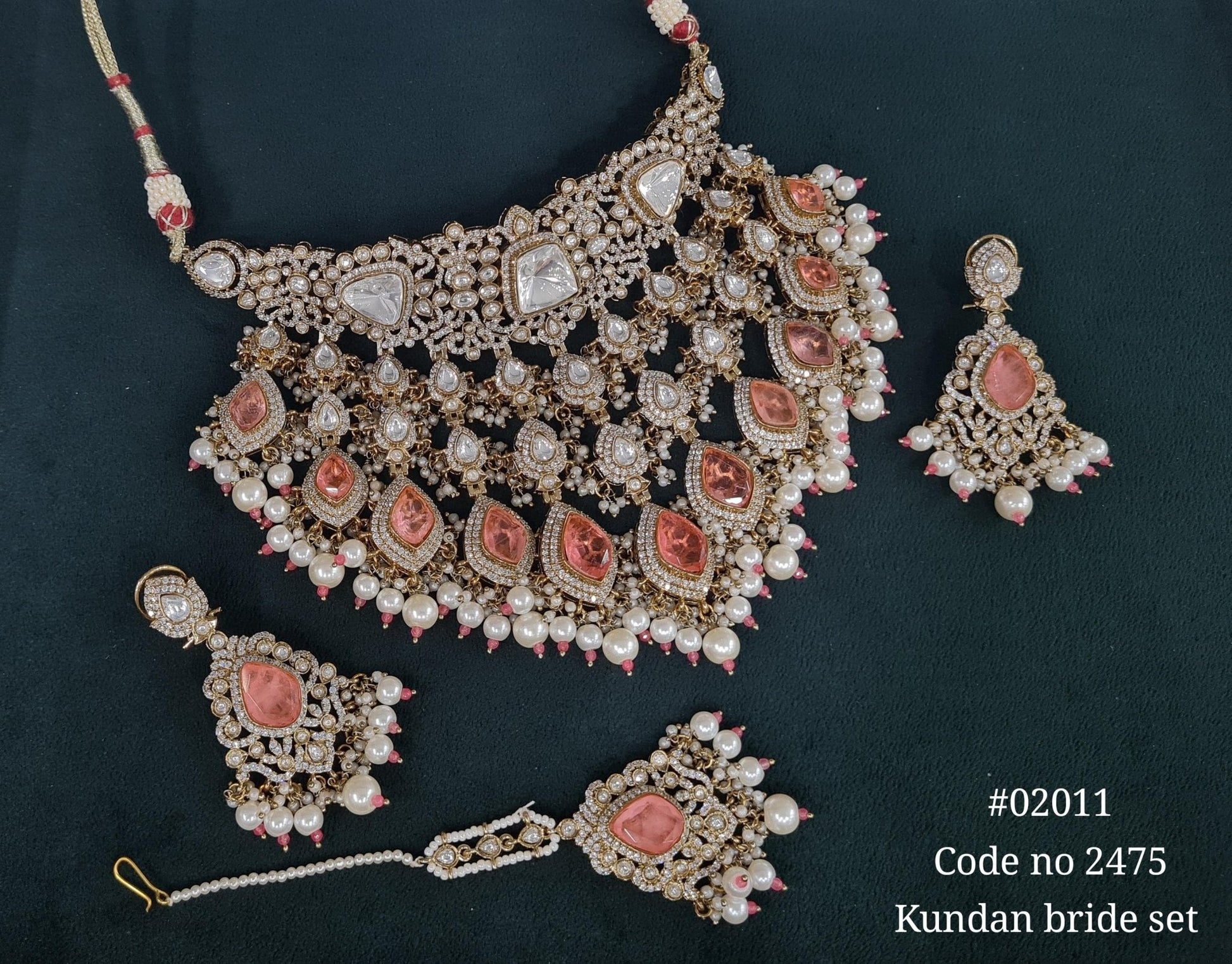 Kundan bride set 02011 - KRISHNA'S SWETA JEWELLERY