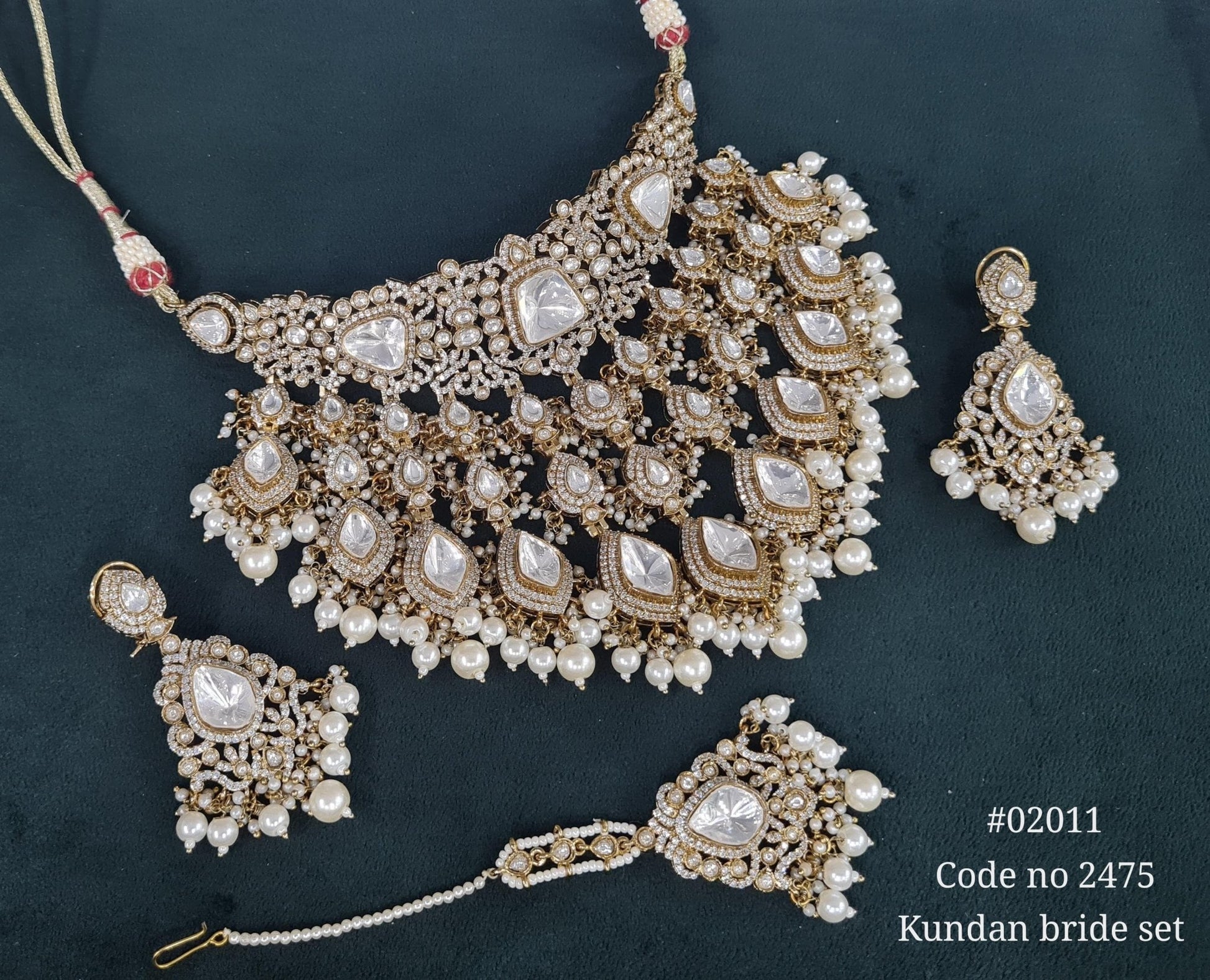 Kundan bride set 02011 - KRISHNA'S SWETA JEWELLERY
