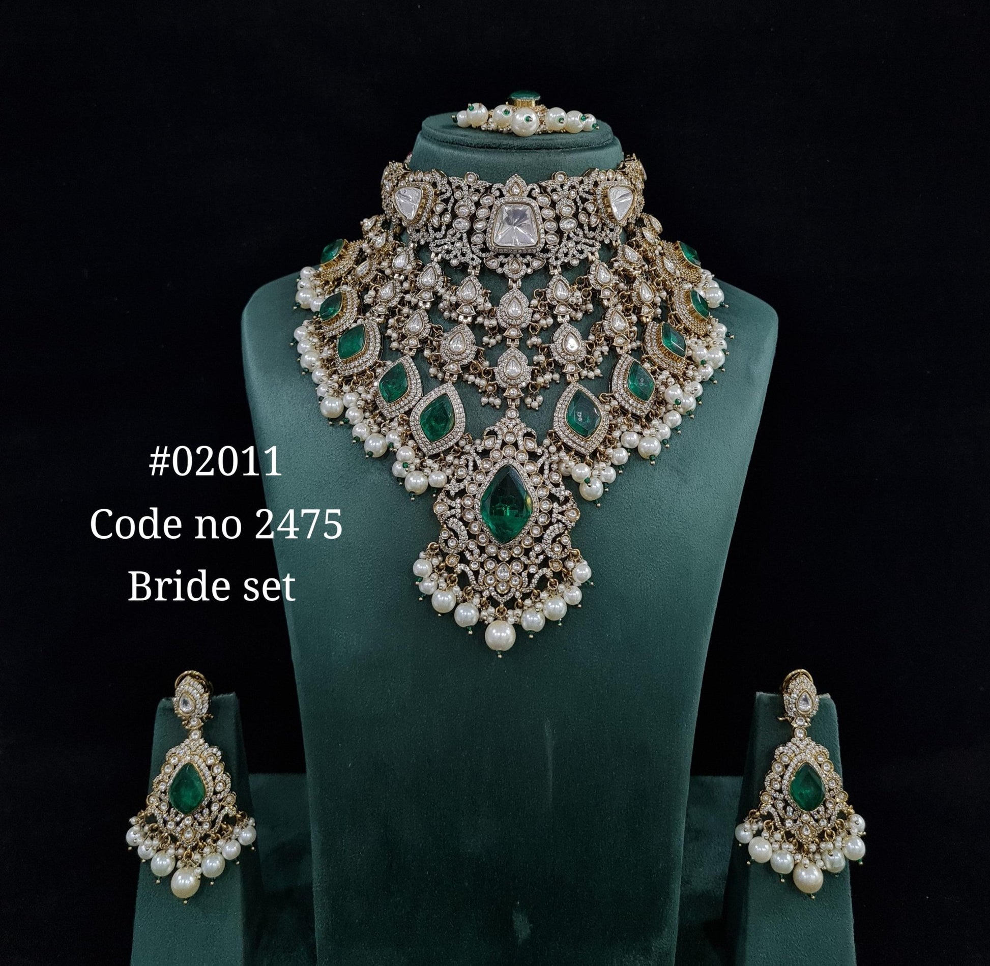 Kundan bride set 02011 - KRISHNA'S SWETA JEWELLERY