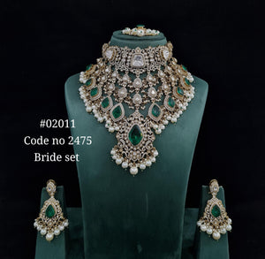 Kundan bride set 02011 - KRISHNA'S SWETA JEWELLERY