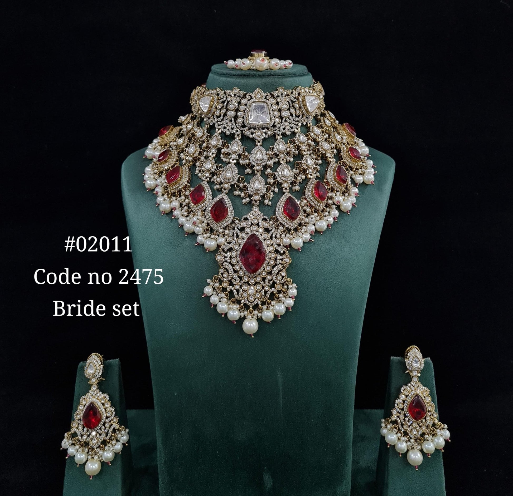 Kundan bride set 02011 - KRISHNA'S SWETA JEWELLERY