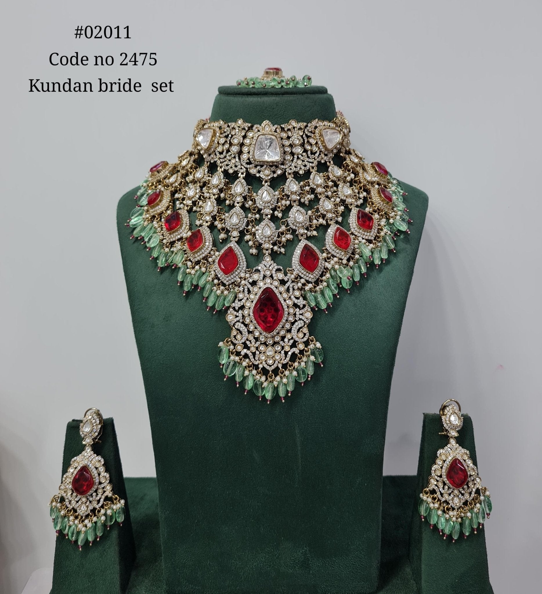 Kundan bride set 02011 - KRISHNA'S SWETA JEWELLERY