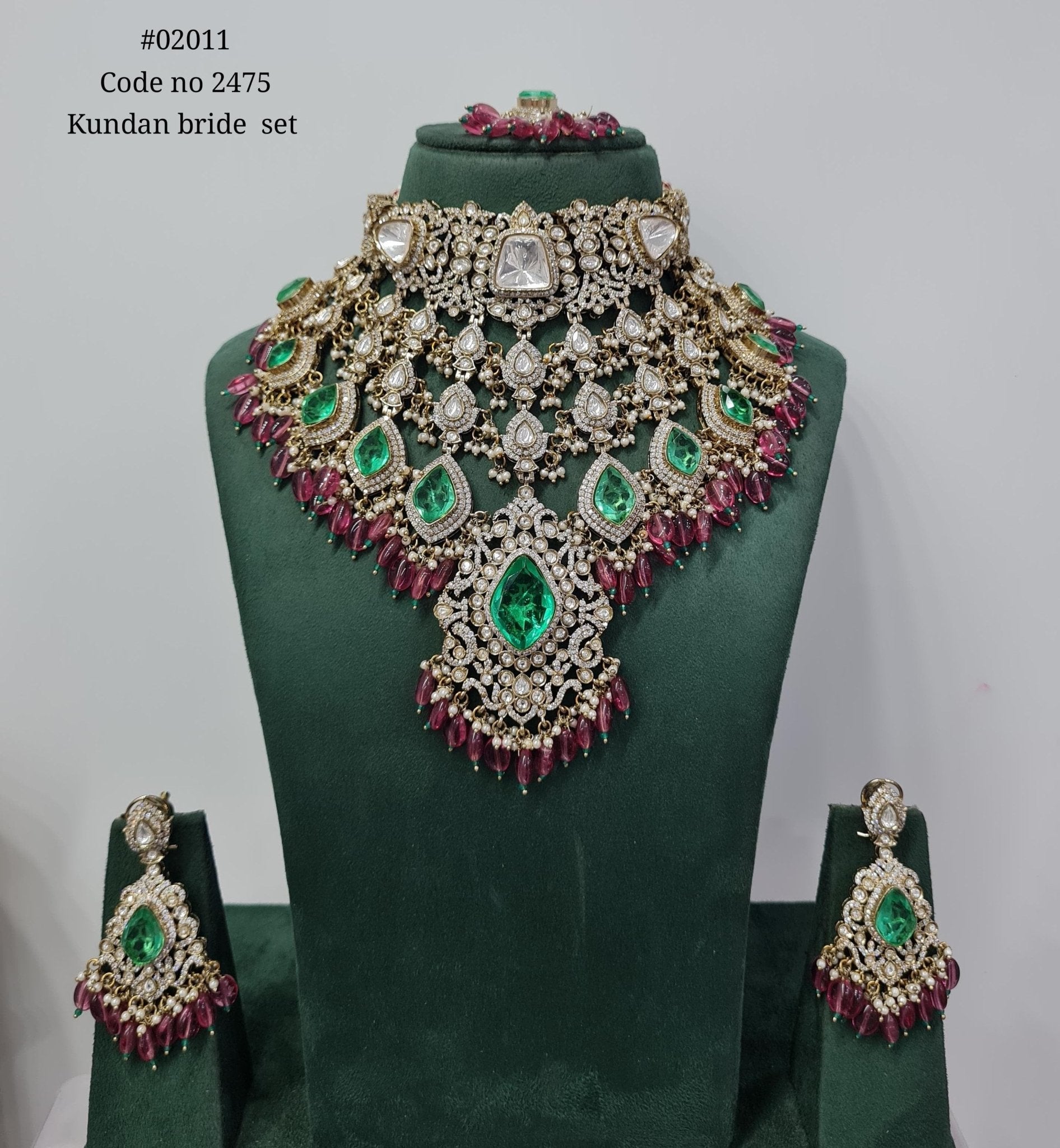 Kundan bride set 02011 - KRISHNA'S SWETA JEWELLERY