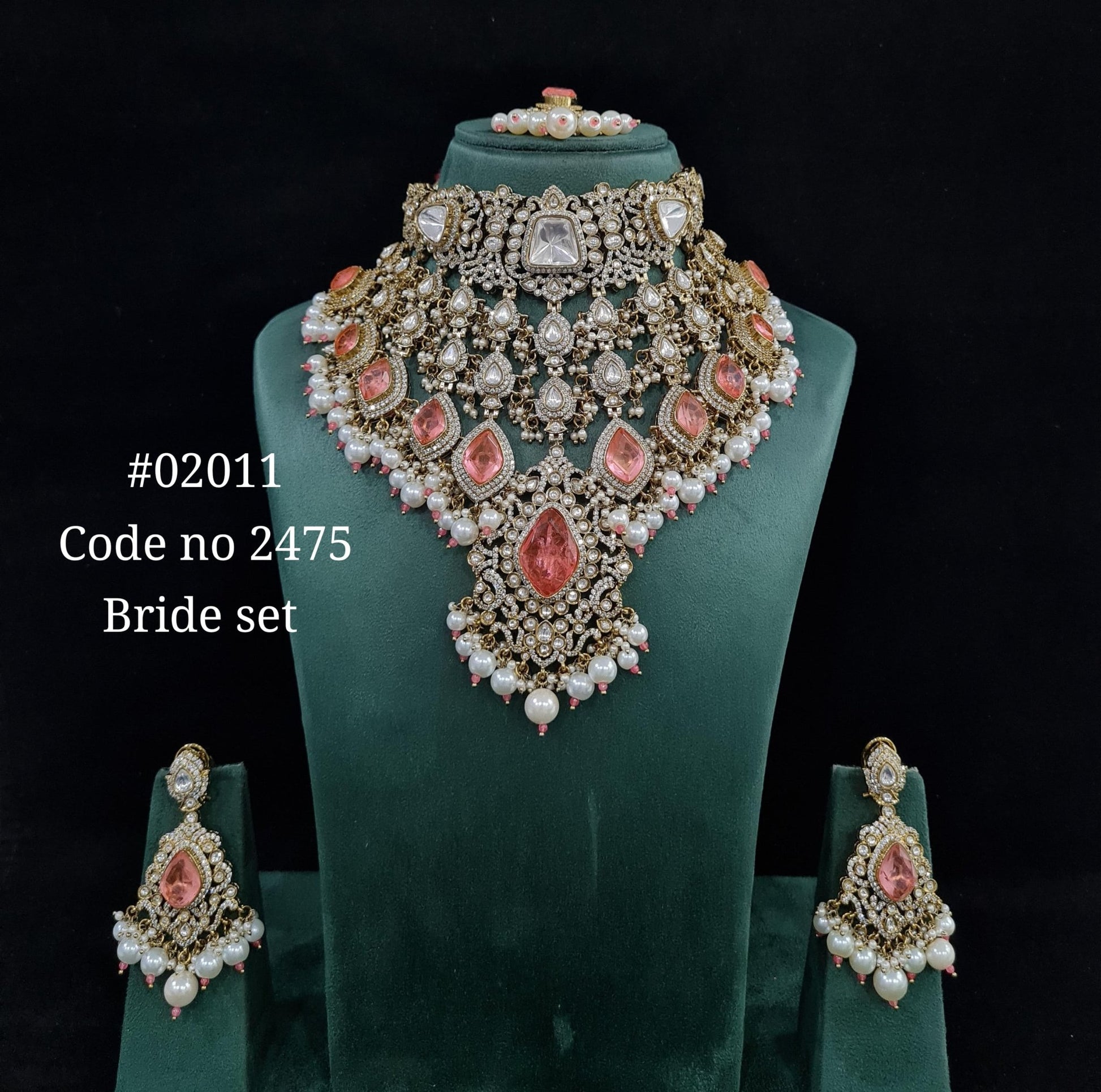 Kundan bride set 02011 - KRISHNA'S SWETA JEWELLERY