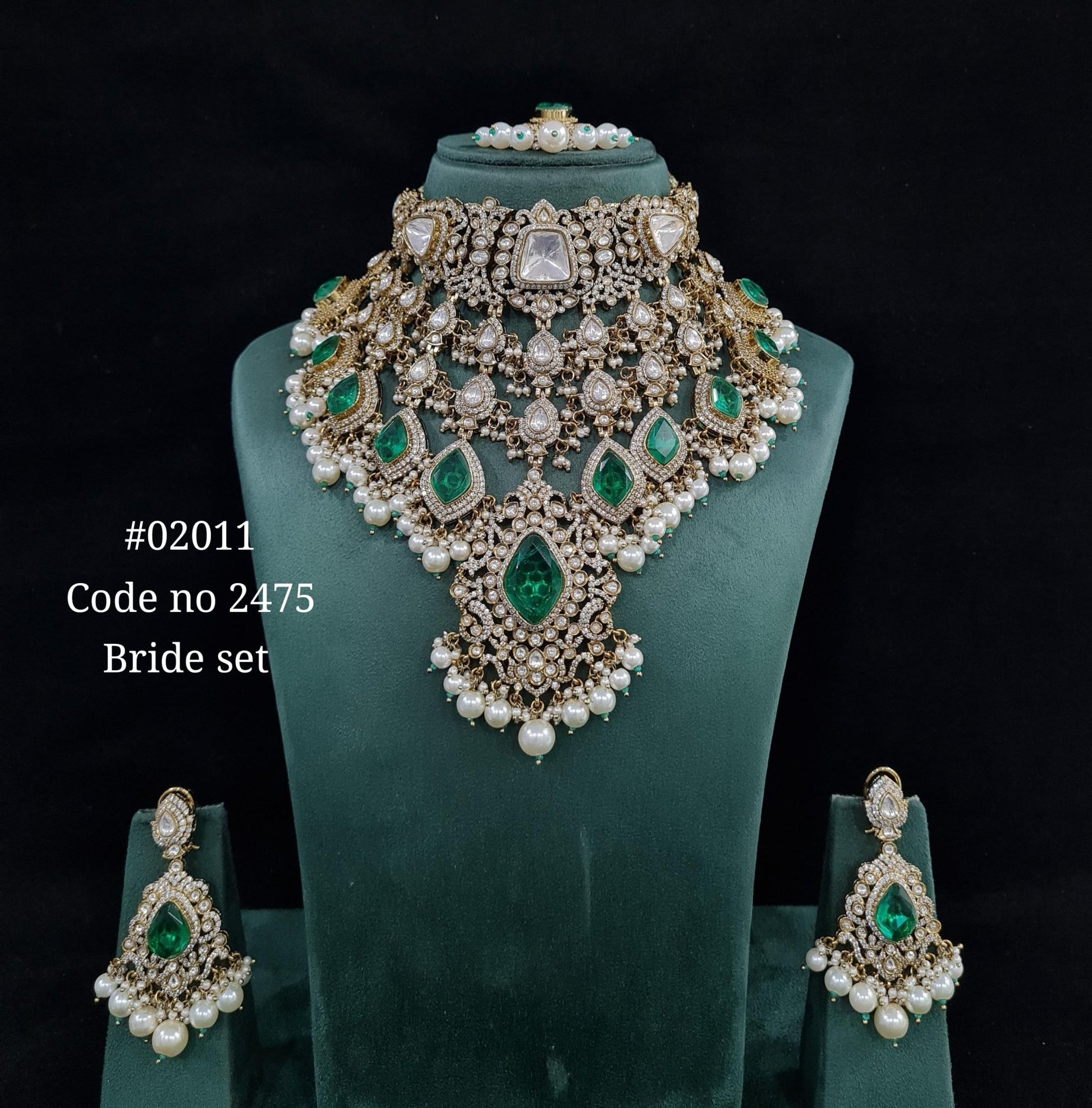 Kundan bride set 02011 - KRISHNA'S SWETA JEWELLERY