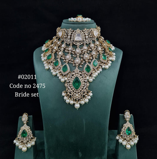 Kundan bride set 02011 - KRISHNA'S SWETA JEWELLERY
