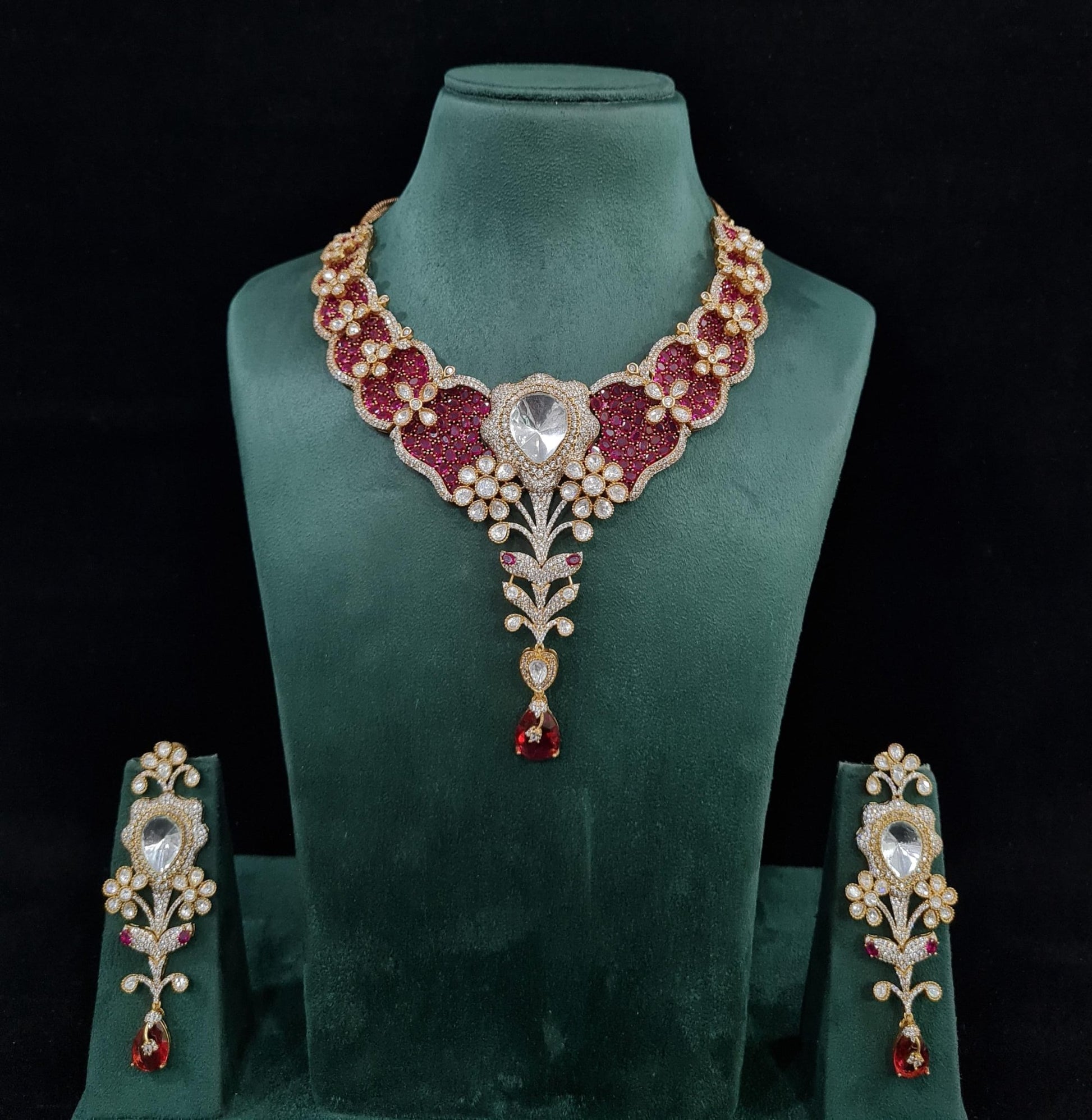 Kundan Bride set 02585 - KRISHNA'S SWETA JEWELLERY