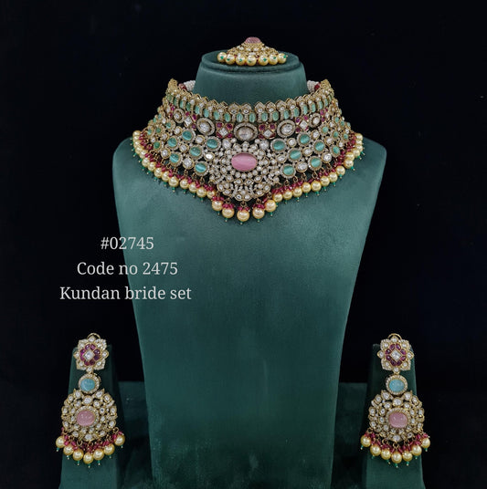 Kundan bride set 02745 - KRISHNA'S SWETA JEWELLERY