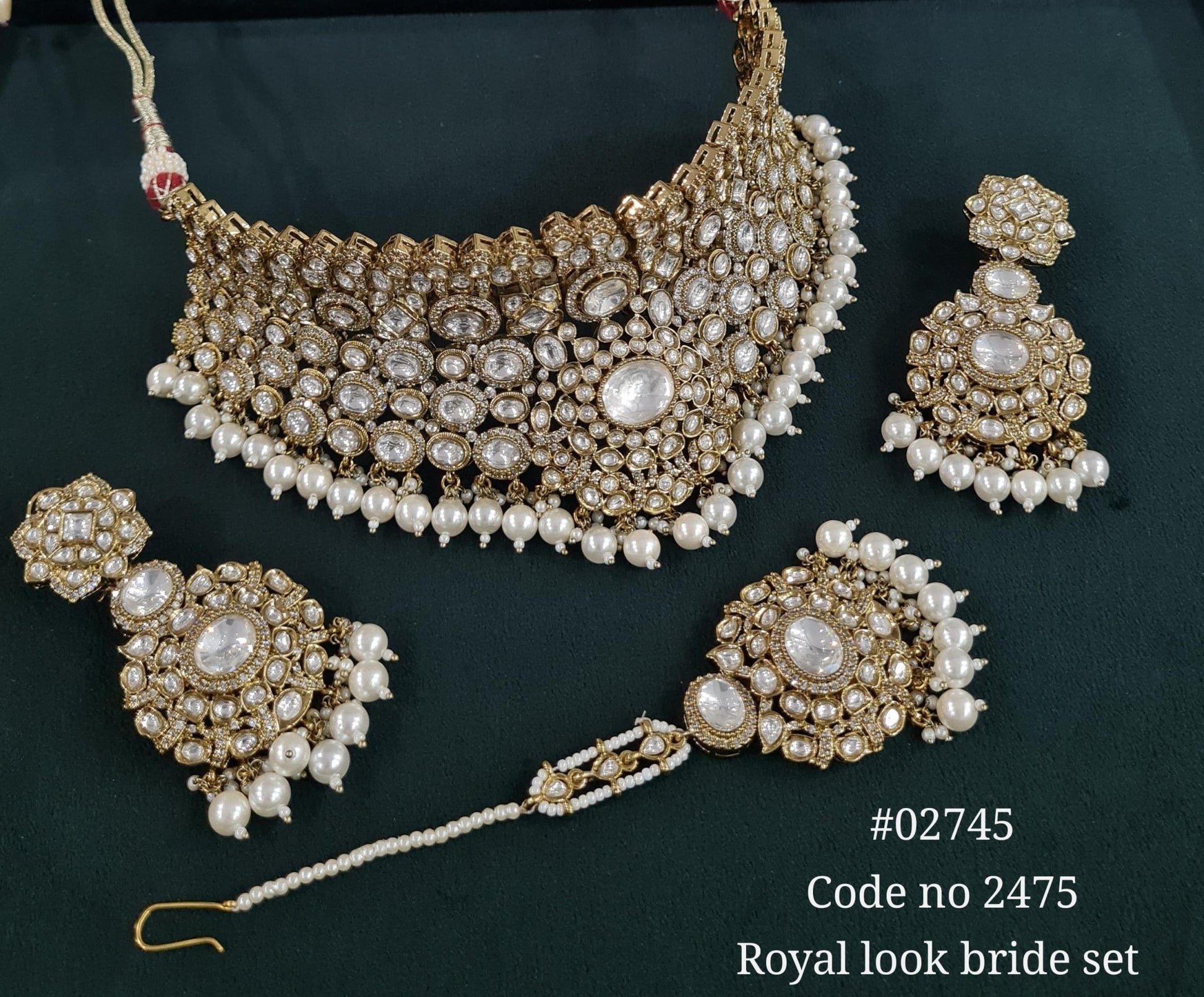 Kundan bride set 02745 - KRISHNA'S SWETA JEWELLERY