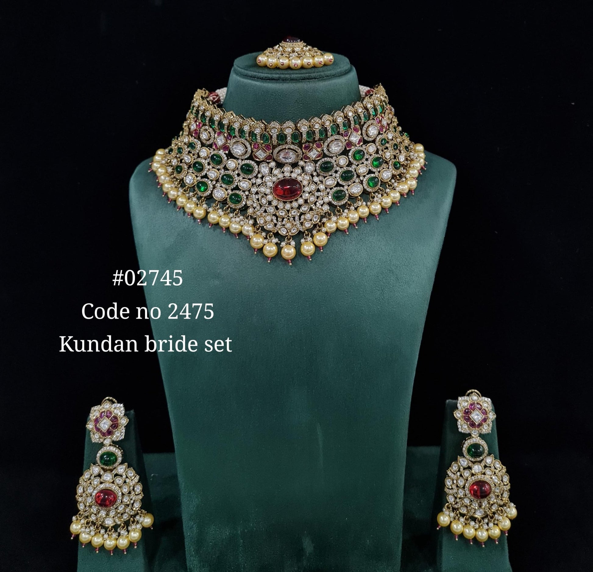 Kundan bride set 02745 - KRISHNA'S SWETA JEWELLERY