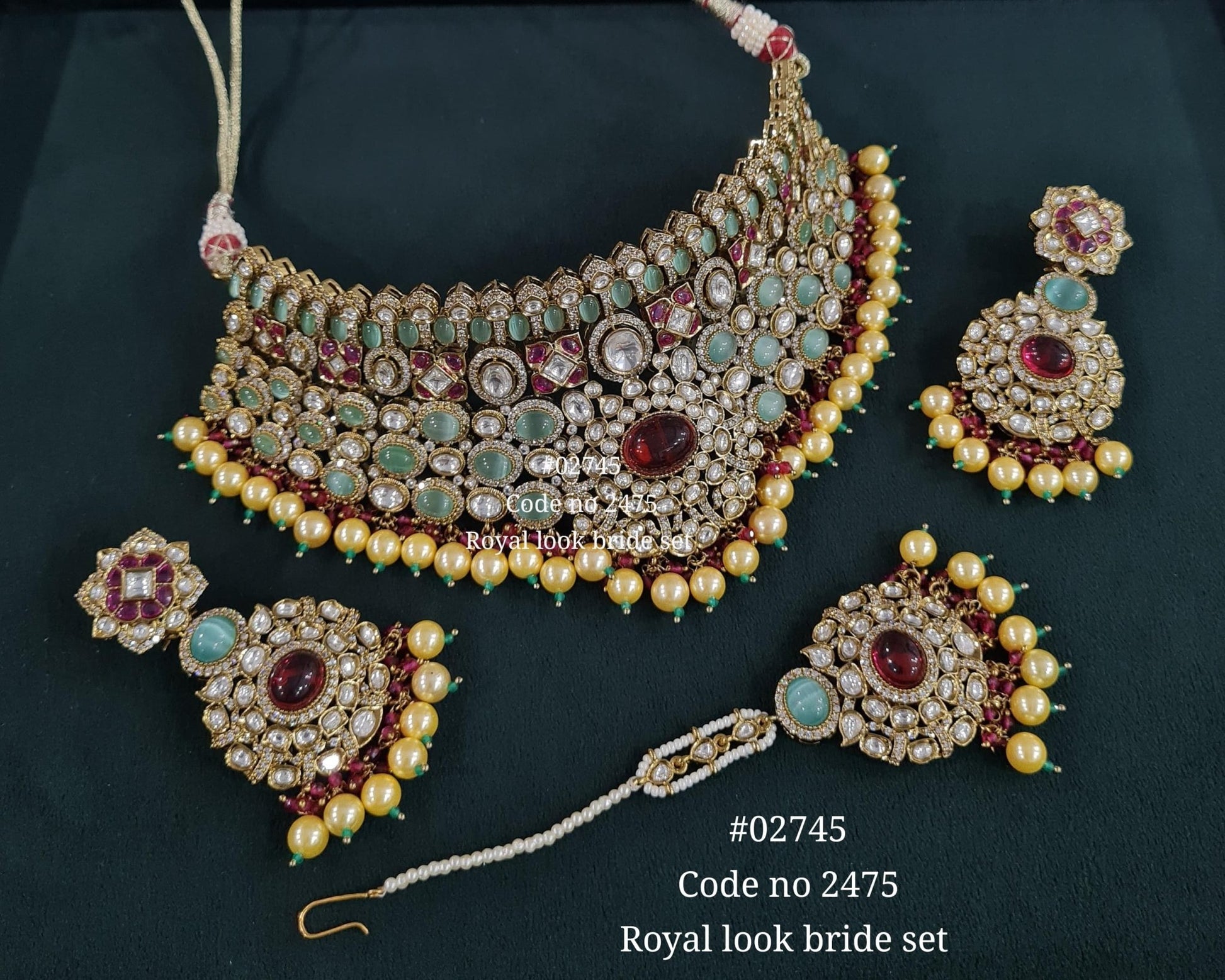Kundan bride set 02745 - KRISHNA'S SWETA JEWELLERY