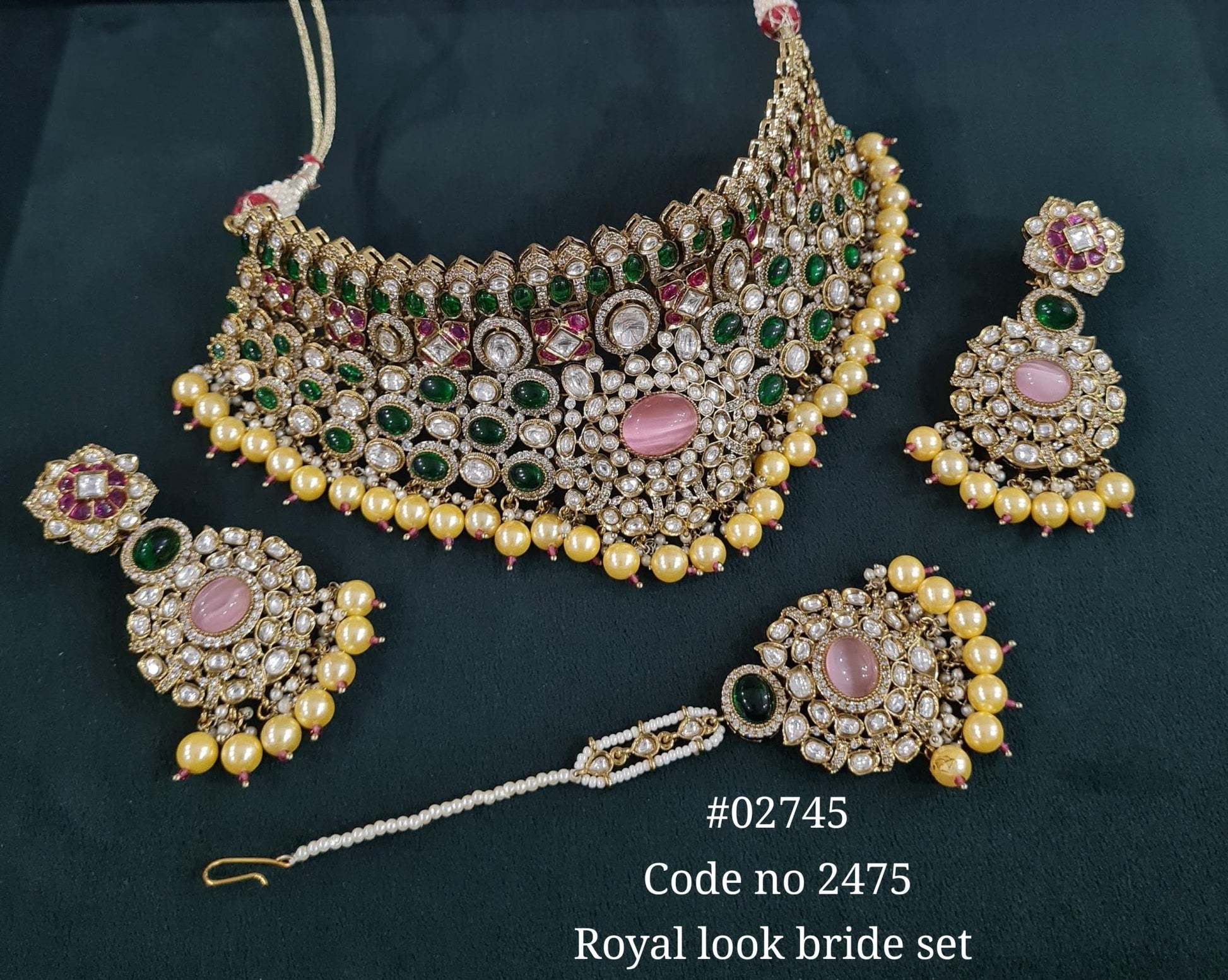 Kundan bride set 02745 - KRISHNA'S SWETA JEWELLERY