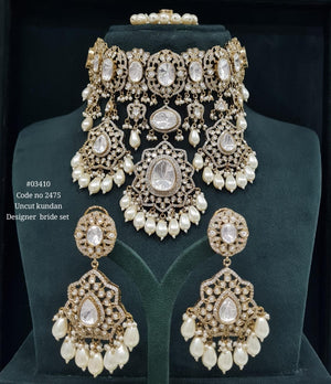 Kundan Bride Set 03410 - KRISHNA'S SWETA JEWELLERY