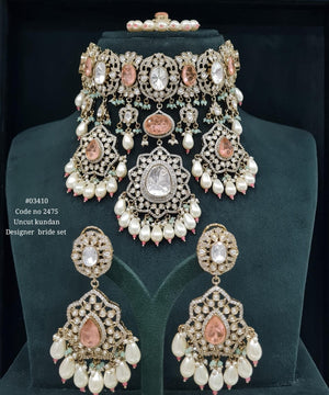 Kundan Bride Set 03410 - KRISHNA'S SWETA JEWELLERY