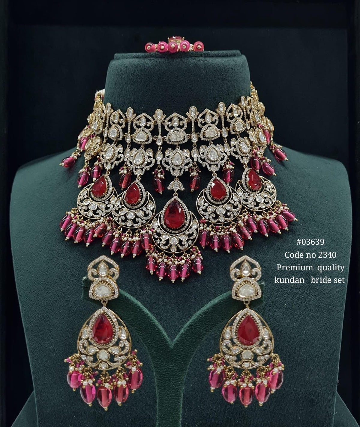 Kundan Bride Set 03639 - KRISHNA'S SWETA JEWELLERY