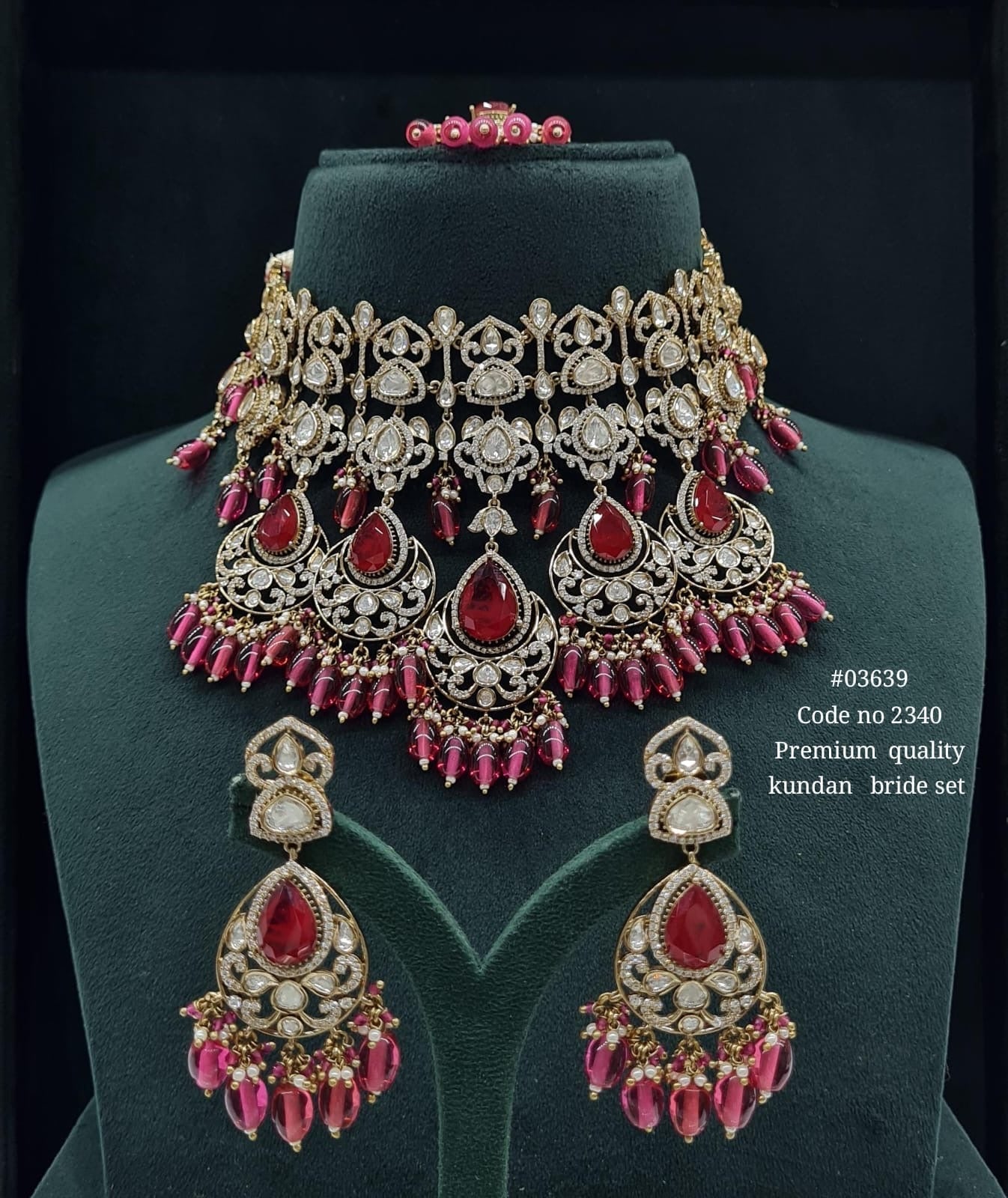 Kundan Bride Set 03639 - KRISHNA'S SWETA JEWELLERY