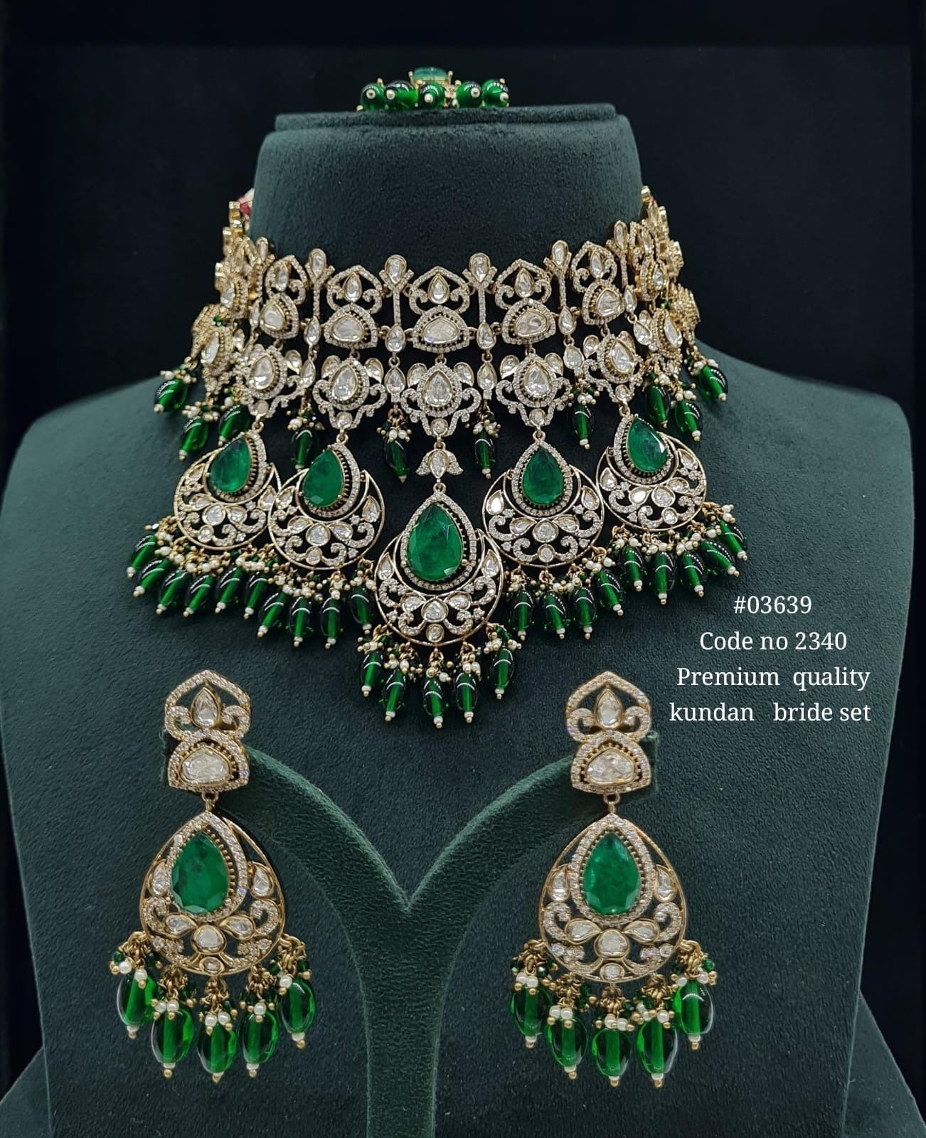 Kundan Bride Set 03639 - KRISHNA'S SWETA JEWELLERY
